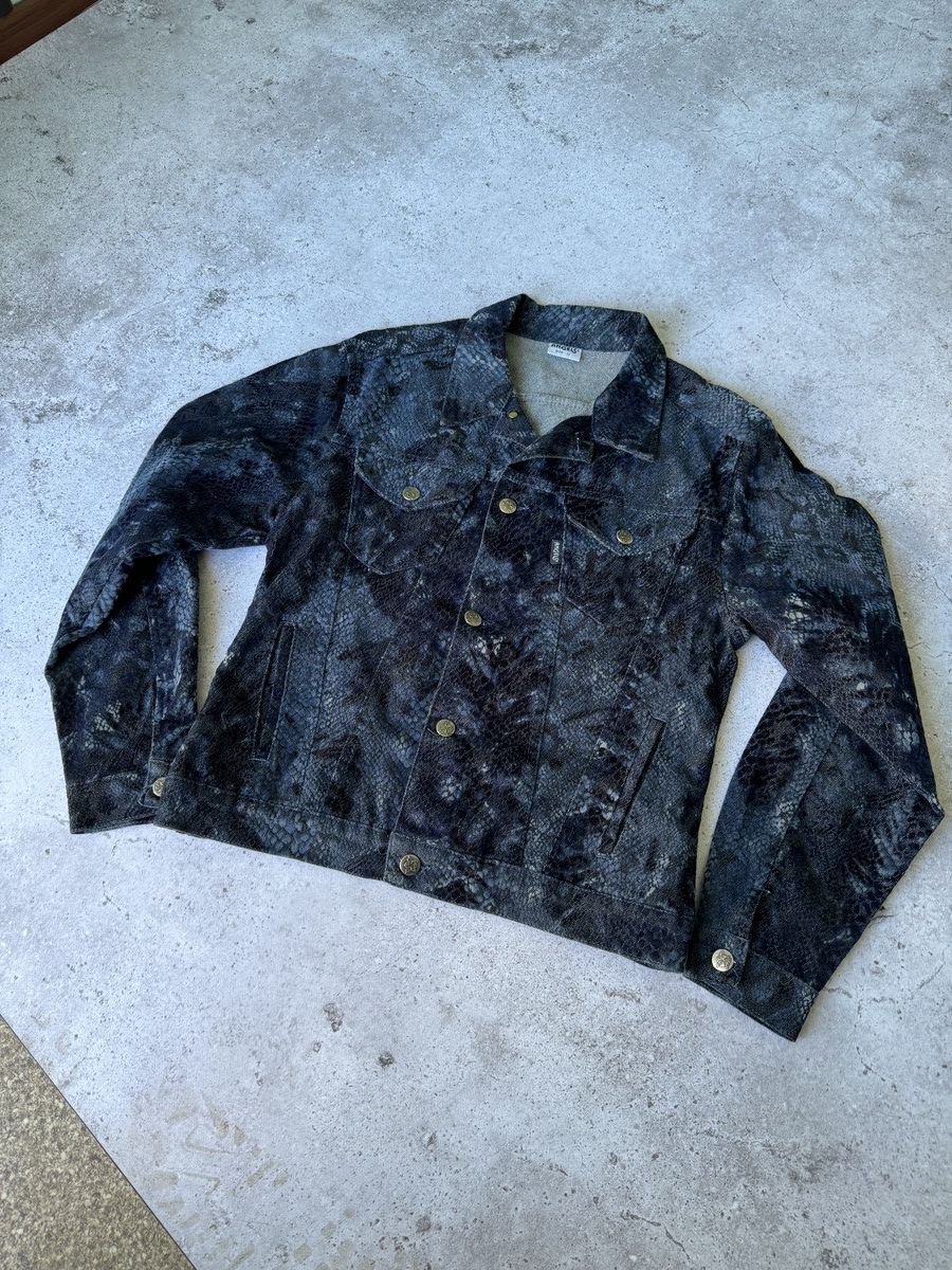 Japanese Brand Vintage Japanese Snake Piton JPG Style Denim Jeans Jacket Size US S / EU 44-46 / 1 - 3 Thumbnail