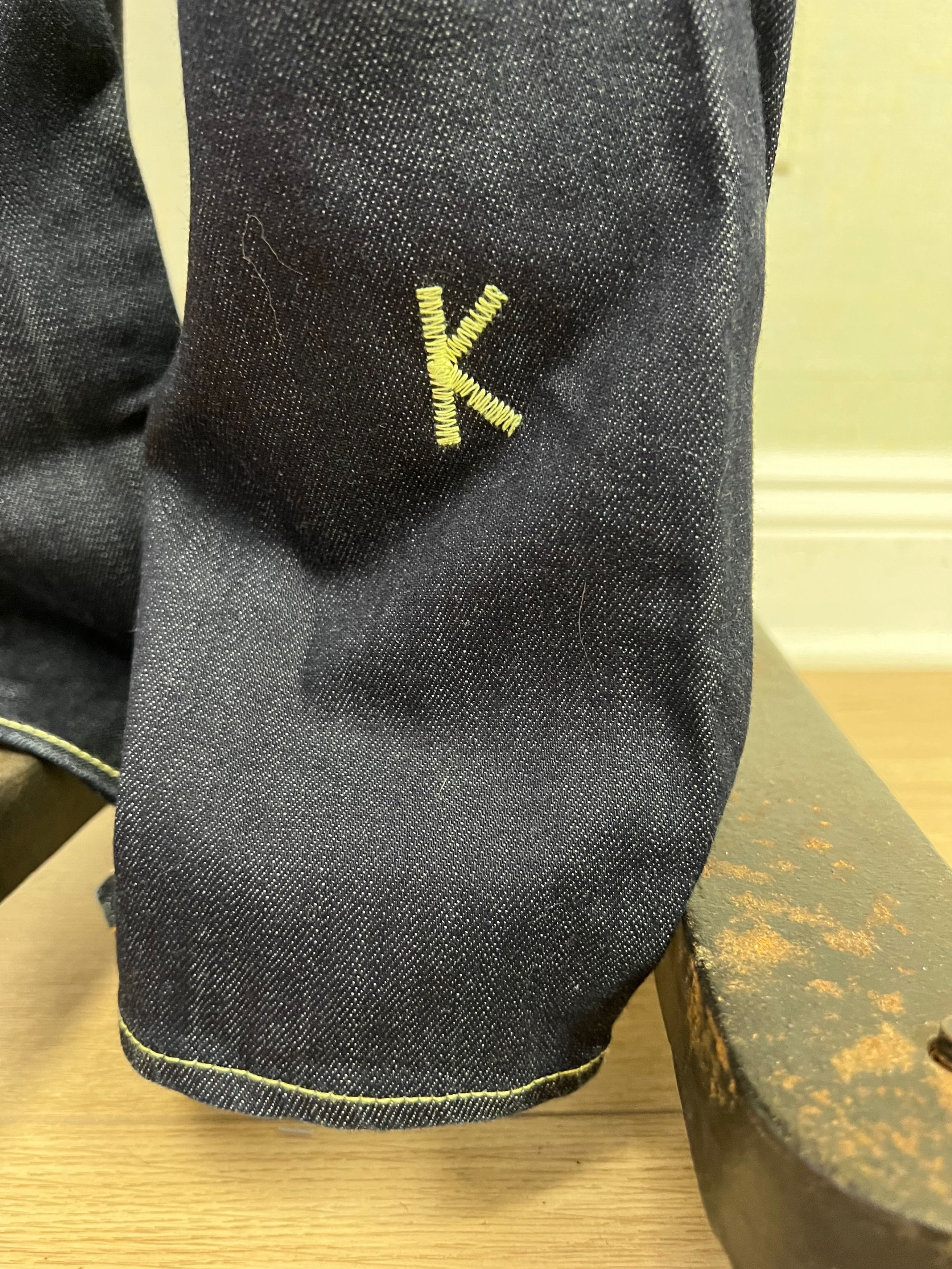 Vintage NWT Vintage Kunna Dark Wash Straight Low Rise Jeans 31 Size 31" - 4 Thumbnail