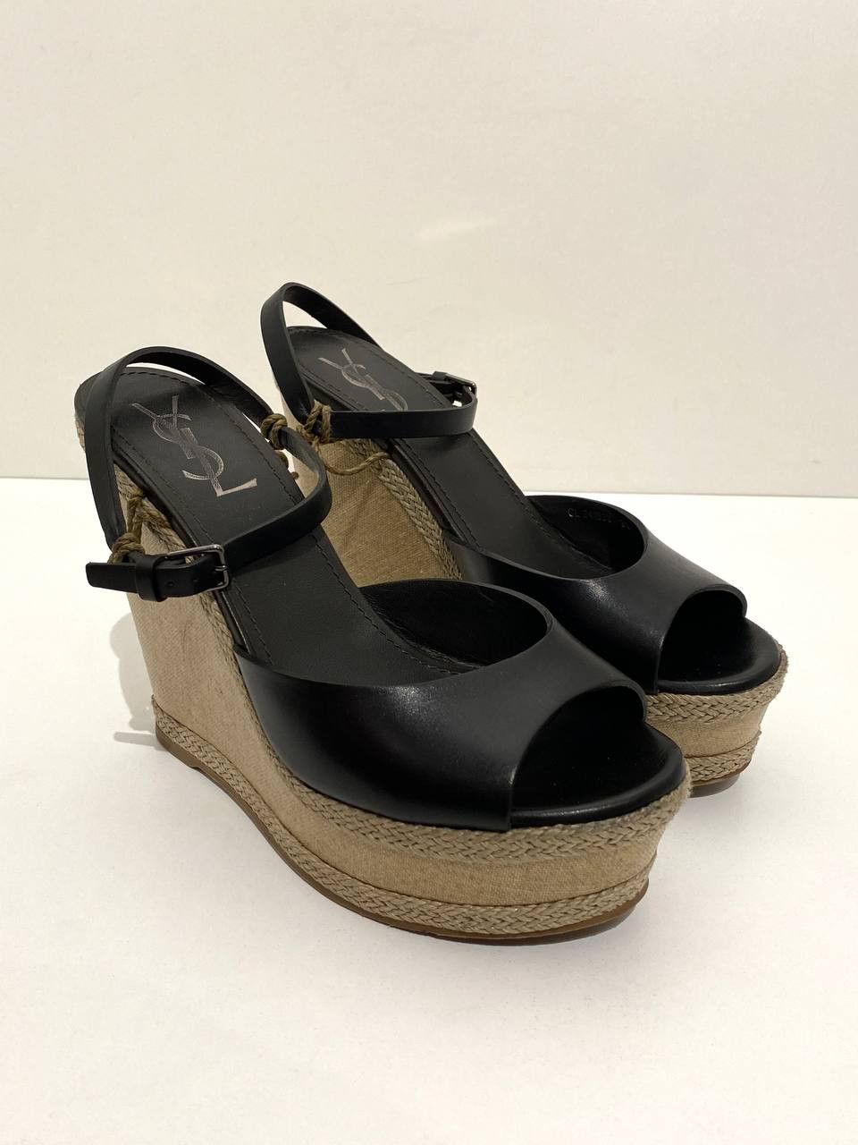 Yves Saint Laurent Yves Saint Laurent YSL Platform Sandals Leather High Heels Size US 8 / IT 38 - 3 Thumbnail