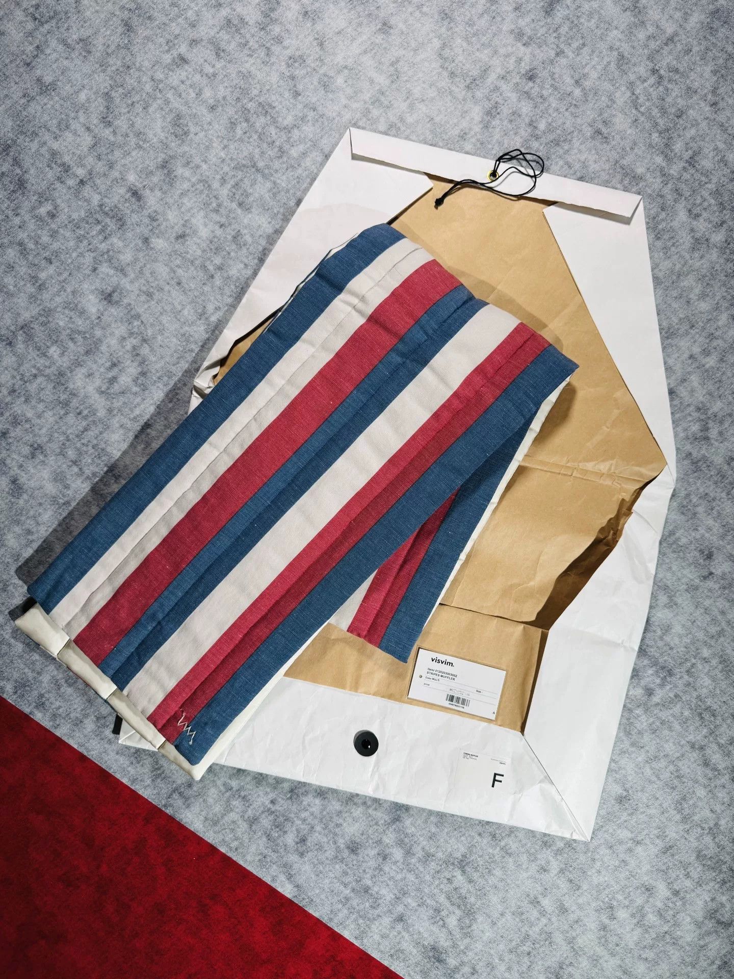 Visvim visvim stripes muffler in natural dye Size ONE SIZE - 1 Thumbnail