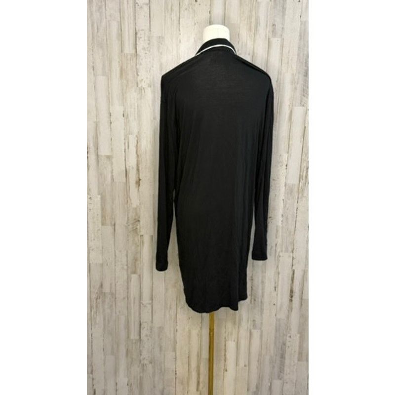 Victoria's Secret Victoria's Secret Women's Large Black Button-Up Sleep Shirt Size ONE SIZE - 3 Thumbnail