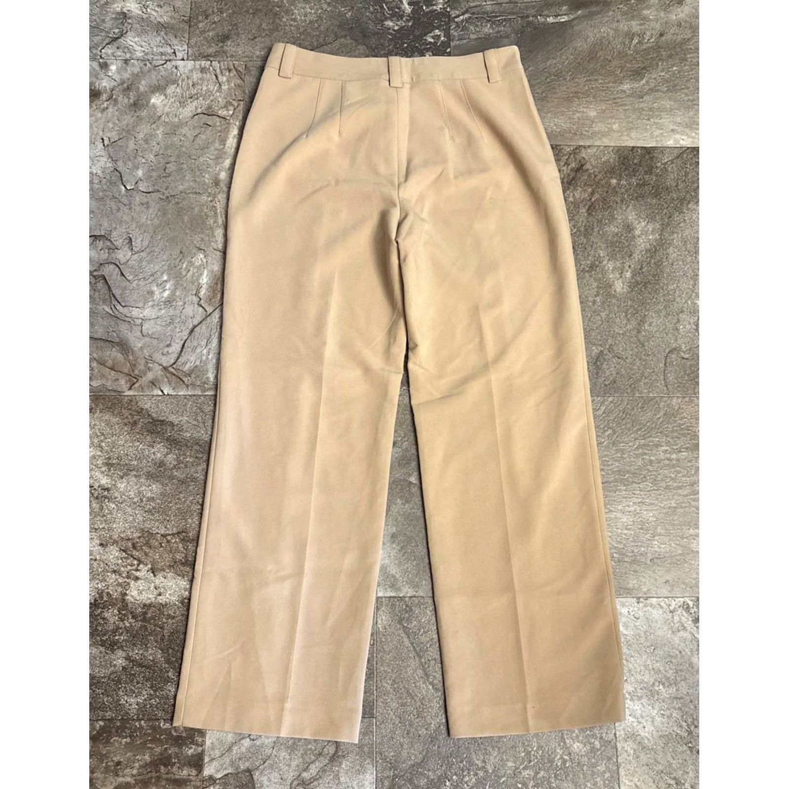 Zara Zara Dress Pants XL Straight Leg 34x31 Beige NWT Women's Pants Block Belt Loops Dress Pants Casual Workwear Size 24" / US 00 / IT 34 - 4 Thumbnail