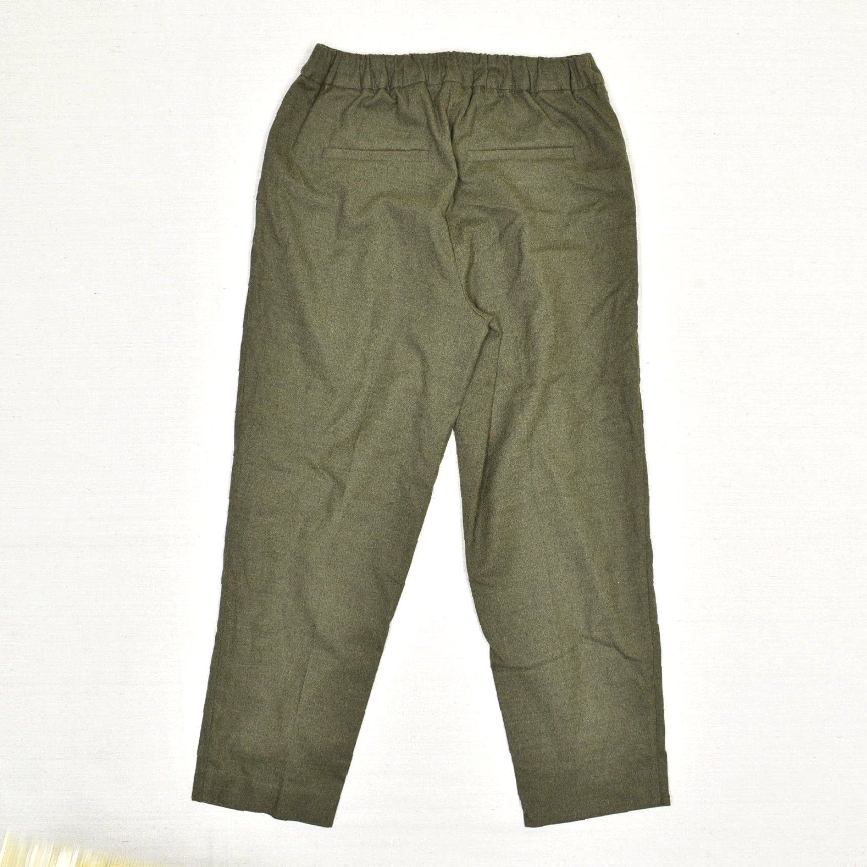 Loft Loft Women Dress Pants Green Petite Stretch Waist Pleated Polyester Dress Pants PS Size 28" / US 6 / IT 42 - 3 Thumbnail