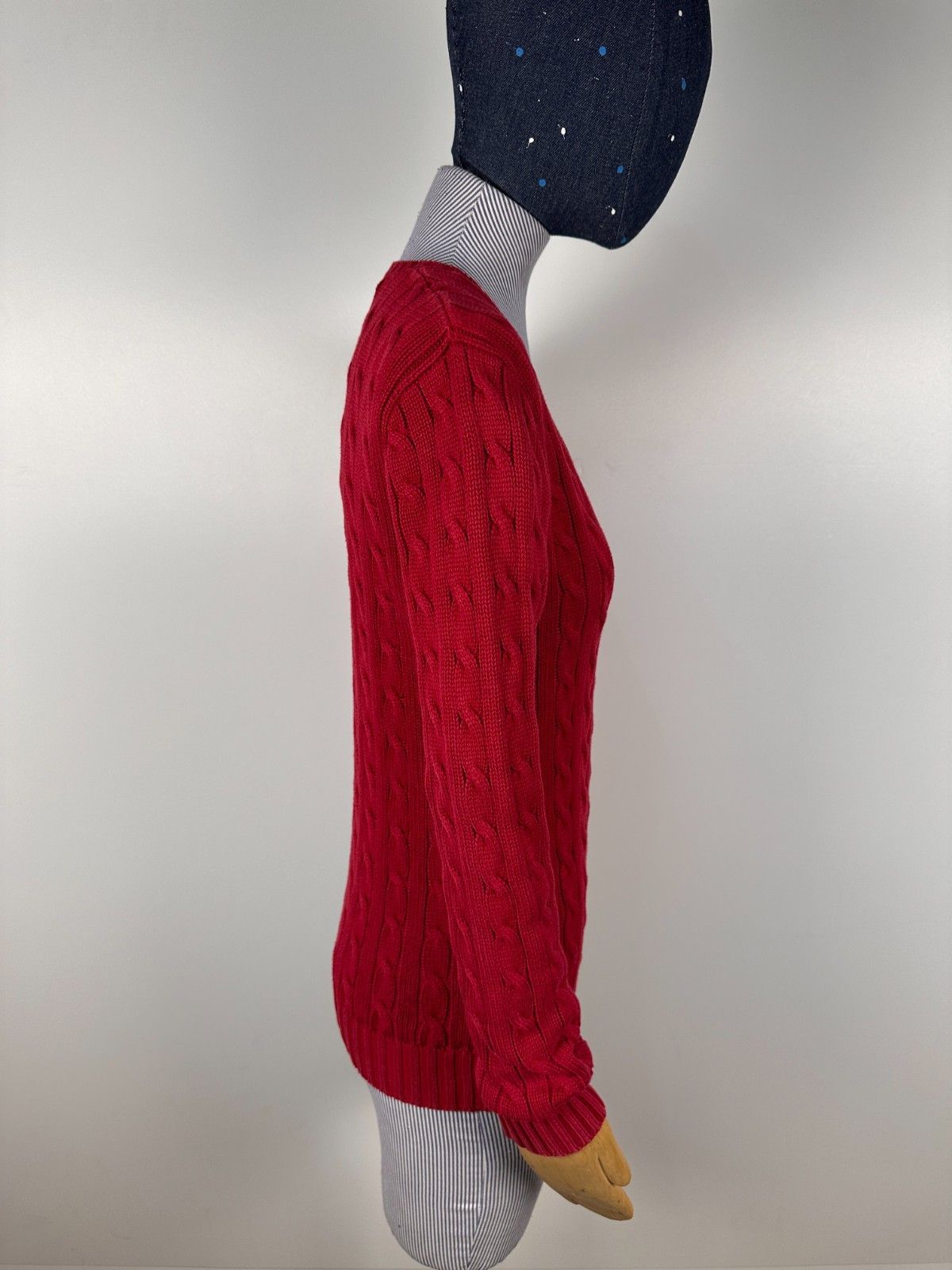 Polo Ralph Lauren Polo Ralph Lauren Red Cable Knit Sweater Cotton Size S Size S / US 4 / IT 40 - 7 Thumbnail
