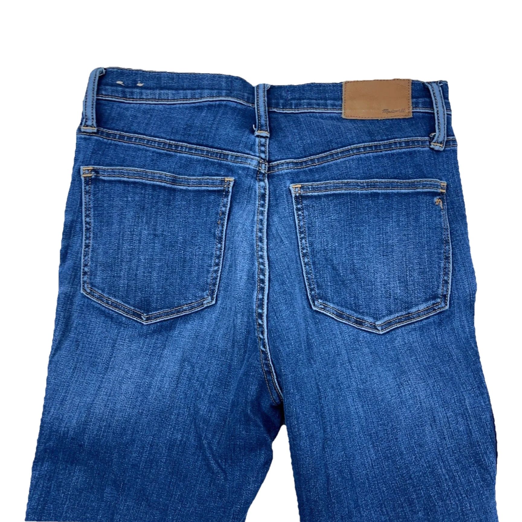 Madewell Madewell Jeans Women 28 High Rise Skinny Fit Dark Wash Stretch Faded Pants Size 28" / US 6 / IT 42 - 3 Thumbnail