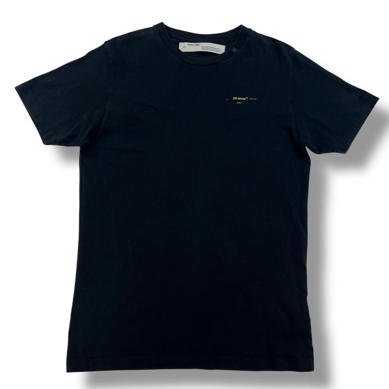 Off-White Off-White Yellow Acrylic Arrows Black T Shirt Size US XL / EU 56 / 4 - 3 Thumbnail