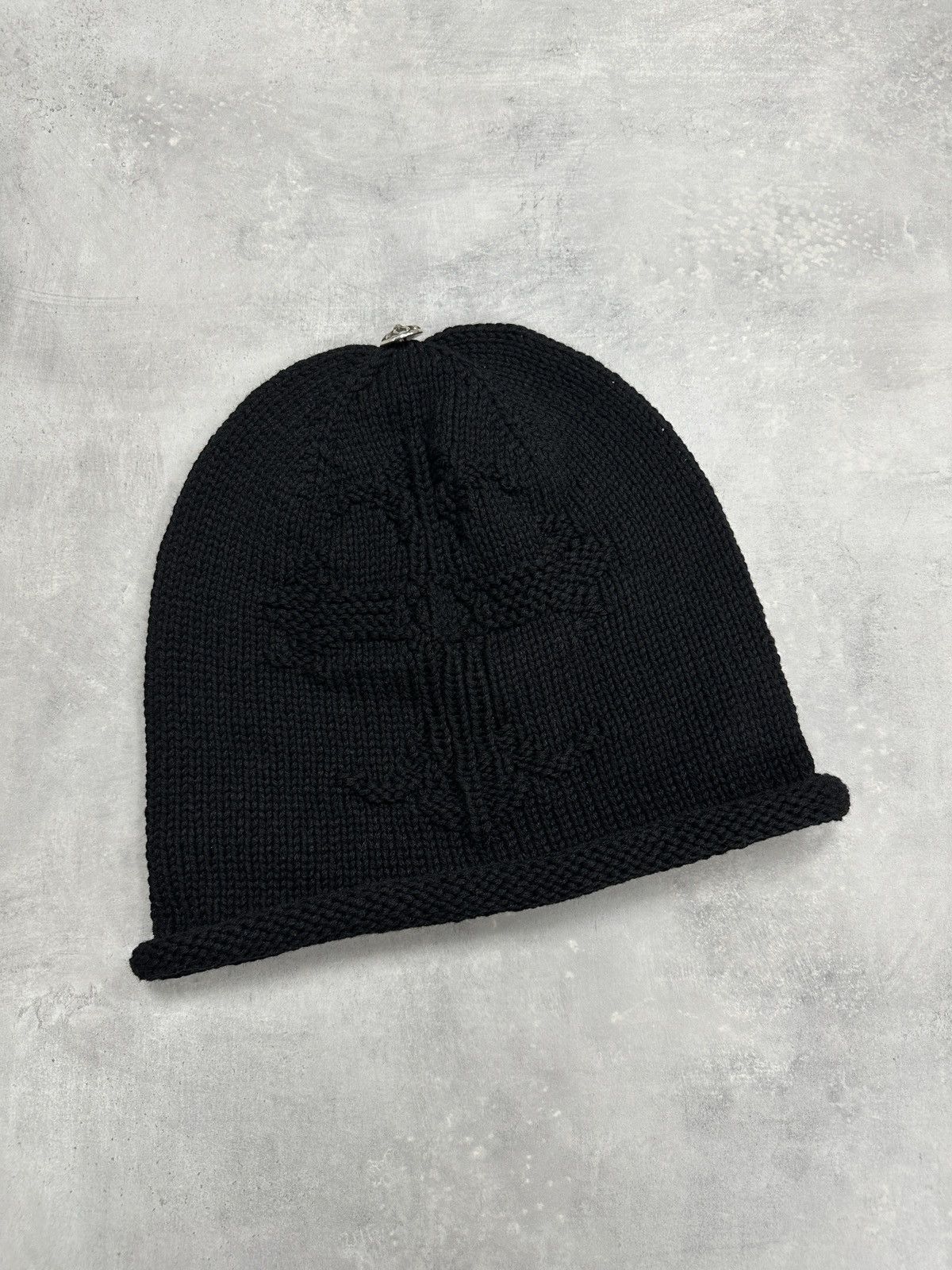 Chrome Hearts Chrome Hearts Hand Woven Cross Cashmere Beanie Black Size ONE SIZE - 1 Thumbnail