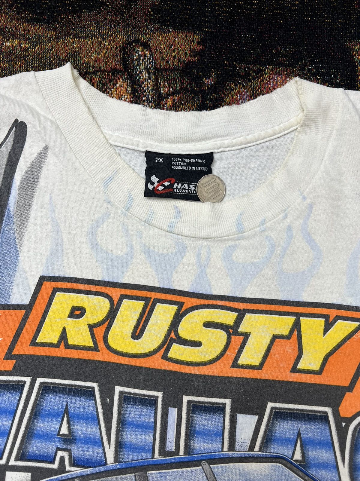 NASCAR Vintage Rusty Wallace Harley Davidson AOP Tee Size US XXL / EU 58 / 5 - 5 Thumbnail