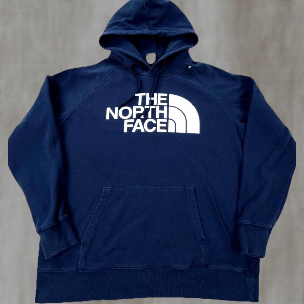 The North Face The North Face Hoodie Women M Blue White Logo Pullover Raglan Sleeve All Seasons Size M / US 6-8 / IT 42-44 - 1 Thumbnail
