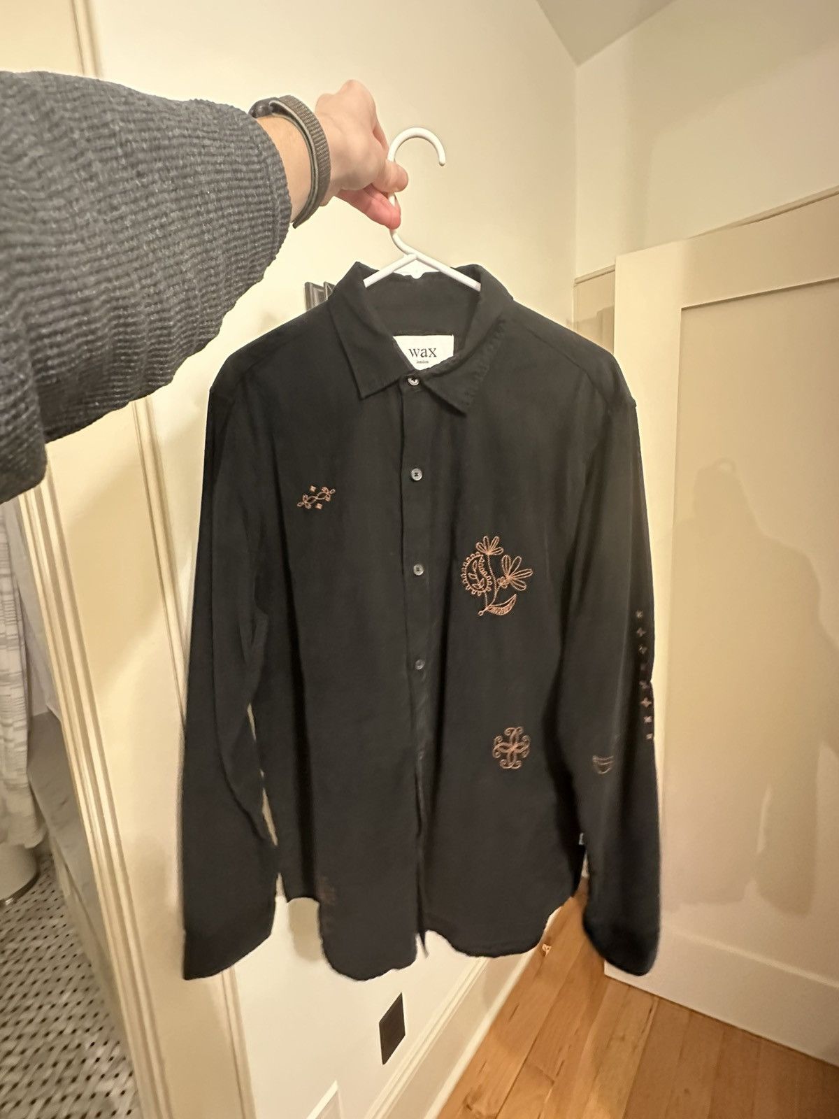 Wax London Wax London Doodle Cord Embroidered Long Sleeve Shirt - Small Size US S / EU 44-46 / 1 - 7 Thumbnail