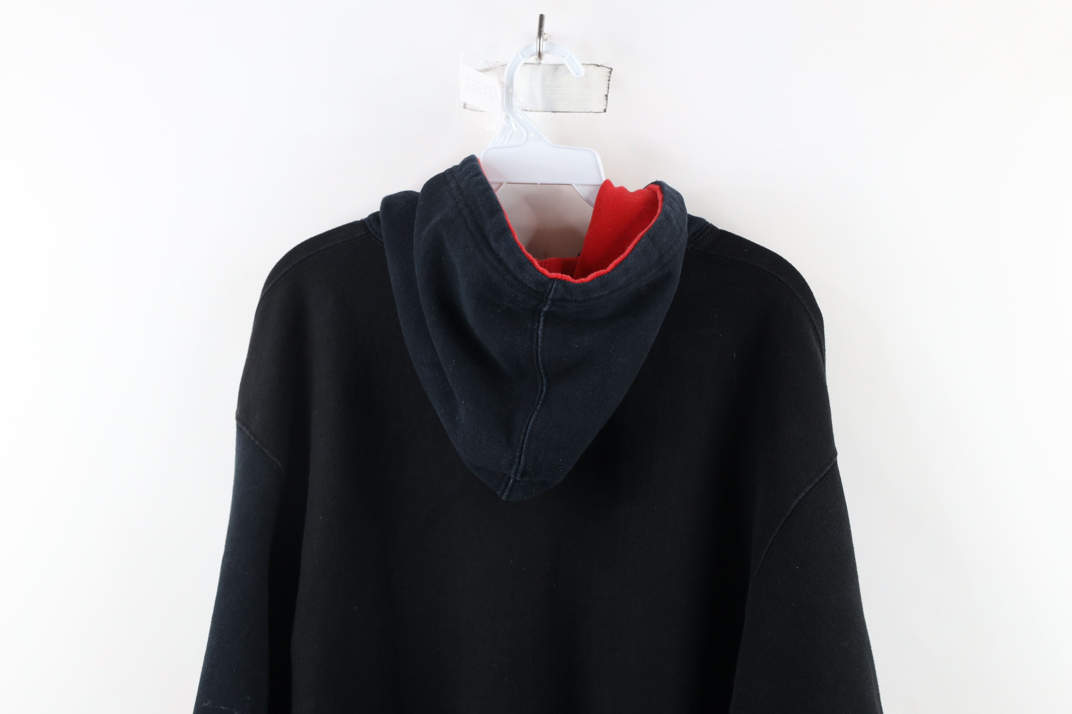 Vintage Vintage 90s Streetwear Out Canada Heavyweight Hoodie Black Size US XL / EU 56 / 4 - 12 Thumbnail