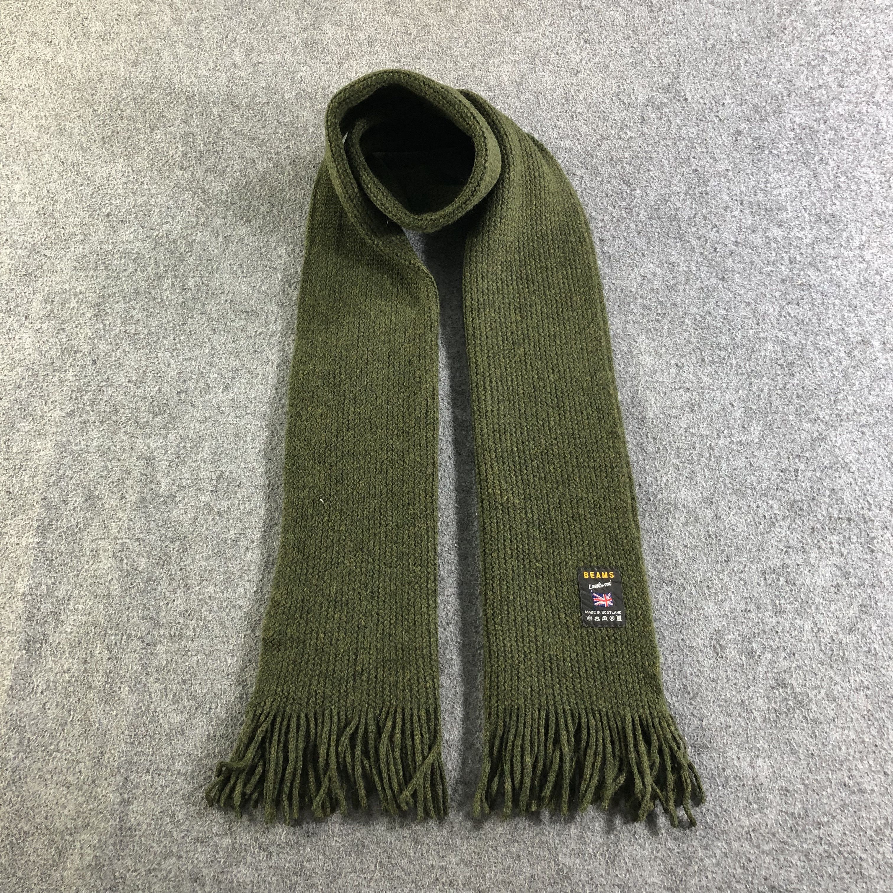 Beams Plus Beams Knit Wool Scarf Muffler Neckwear V2140 Size ONE SIZE - 1 Thumbnail