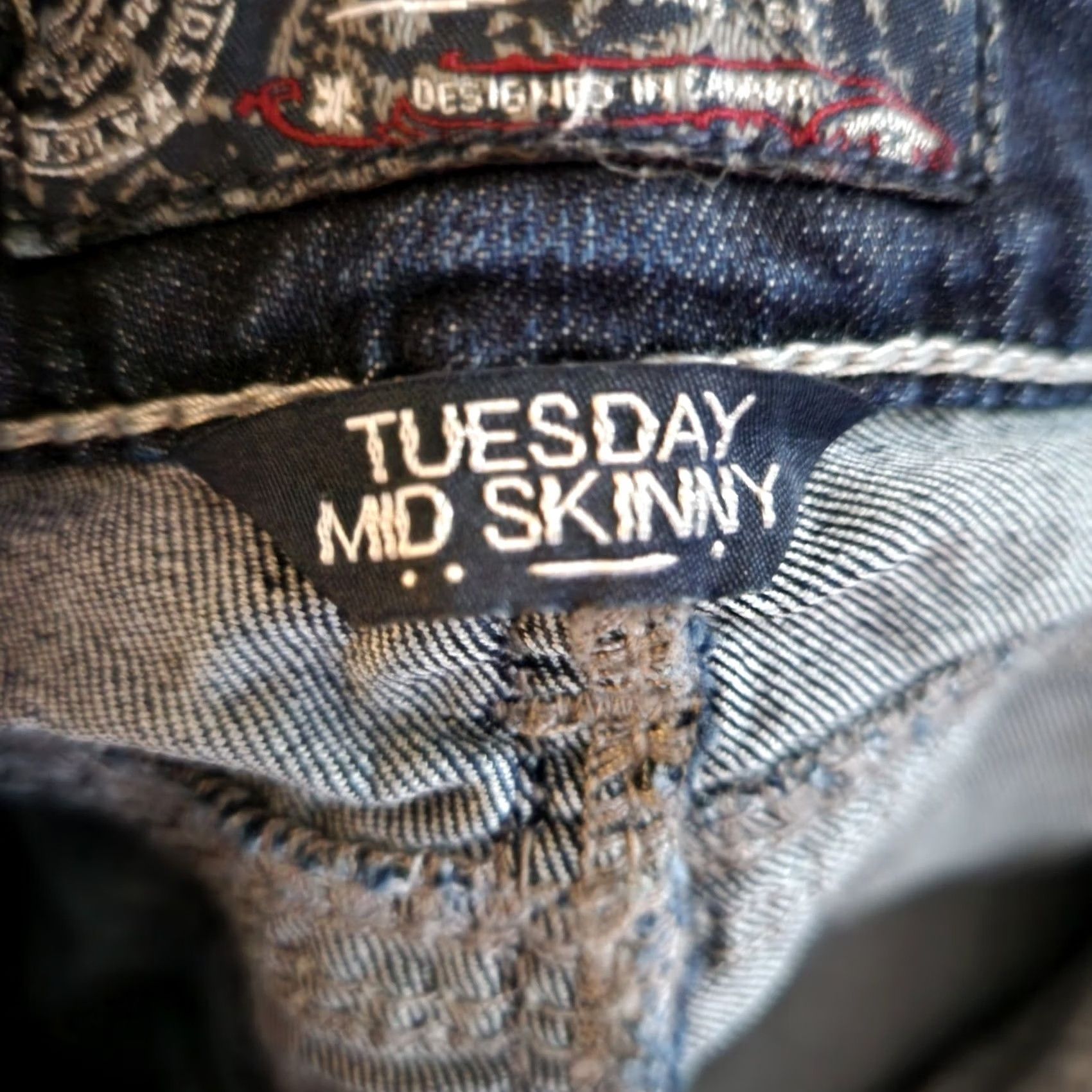 Silver Jeans Co. VINTAGE Silver Jeans Co. Womens Jeans Tuesday Mid Skinny Cotton 27/31 Blue Slim 31in Denim Size 27" / US 4 / IT 40 - 3 Thumbnail