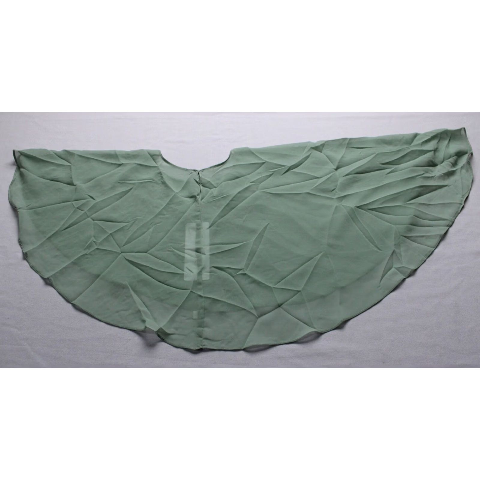 Vintage Azazie Women's Wren Wrap Matcha Sheer Chiffon Size A6 NWT Size ONE SIZE - 4 Thumbnail