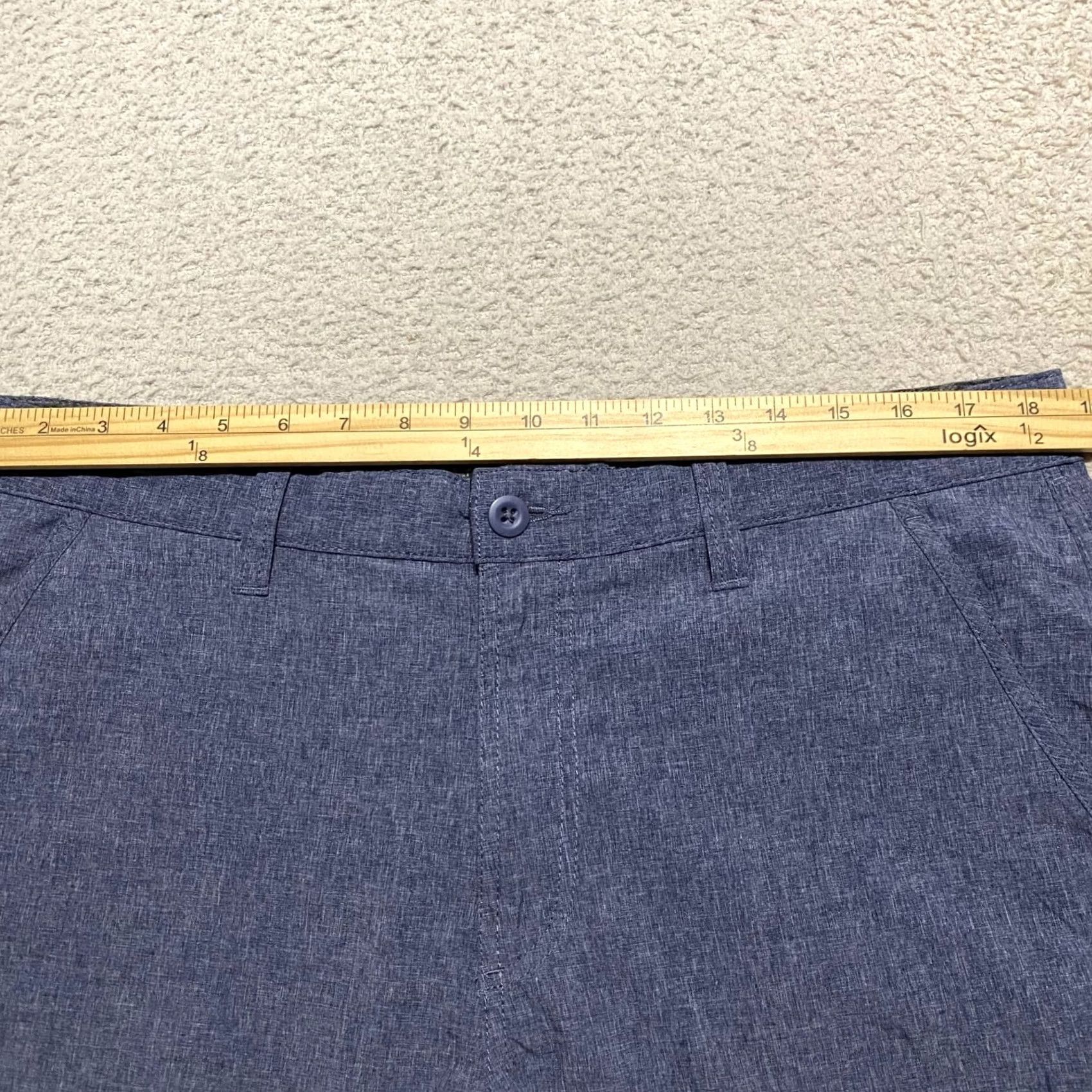 Croft & Barrow Croft & Barrow Mens Shorts Blue Outdoor Chino Pockets Inseam 8" Casual Cargo 36 Inseam 8" Regular Mens Boys? Size US 36 / EU 52 - 6 Thumbnail