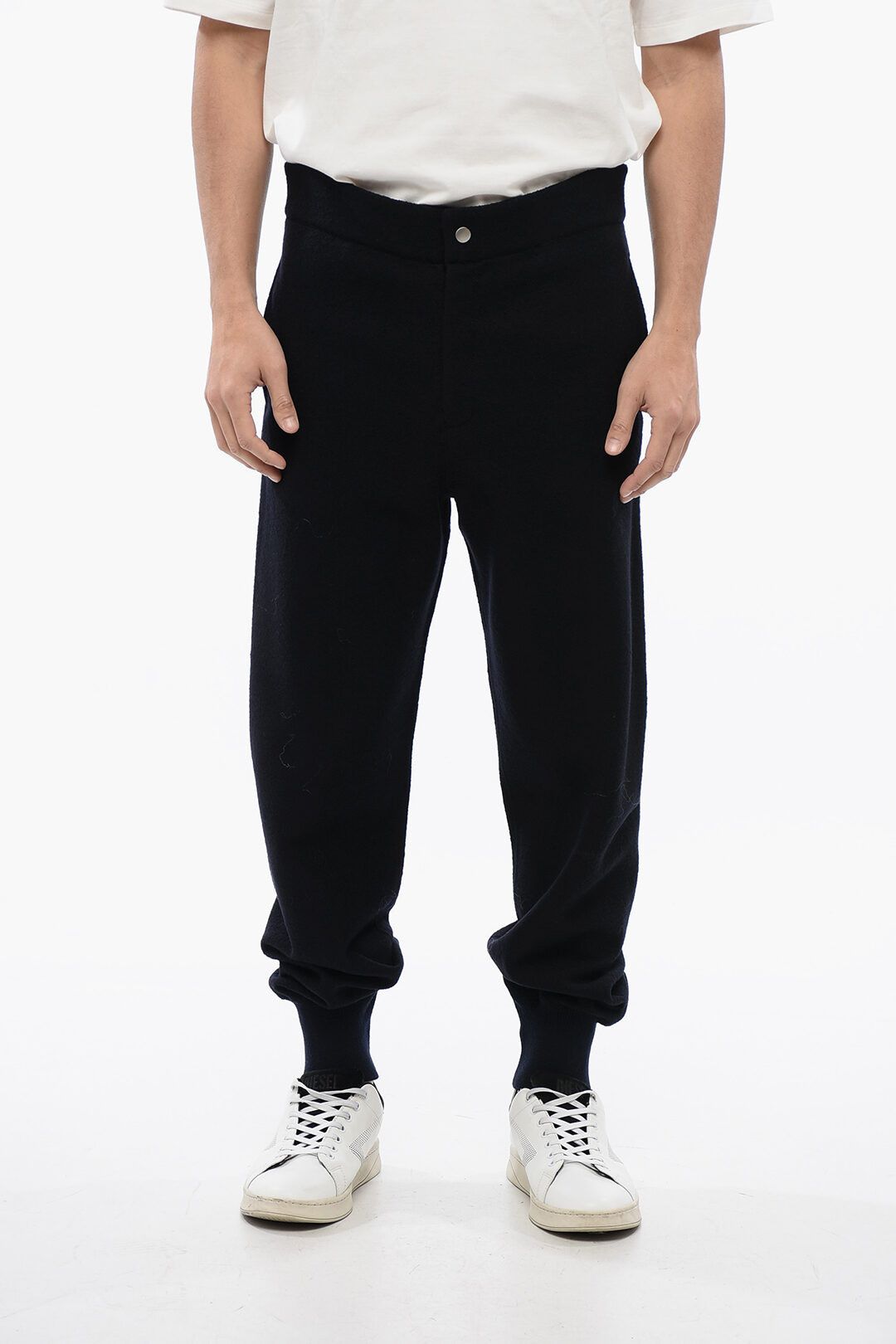 Jil Sander og1mm0625 Wool Pant in Navy Blue Size US 32 / EU 48 - 1 Thumbnail