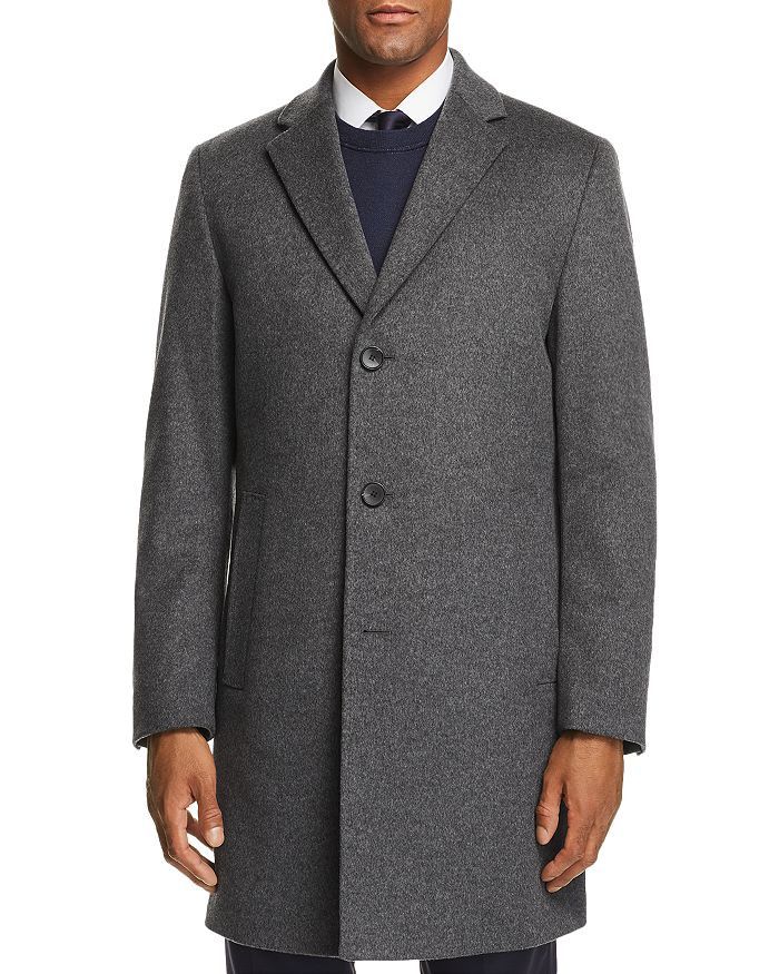 Hugo Boss Stratus-A Men's offers Tweed Wool Trench Coat Overcoat sz 46, NEW