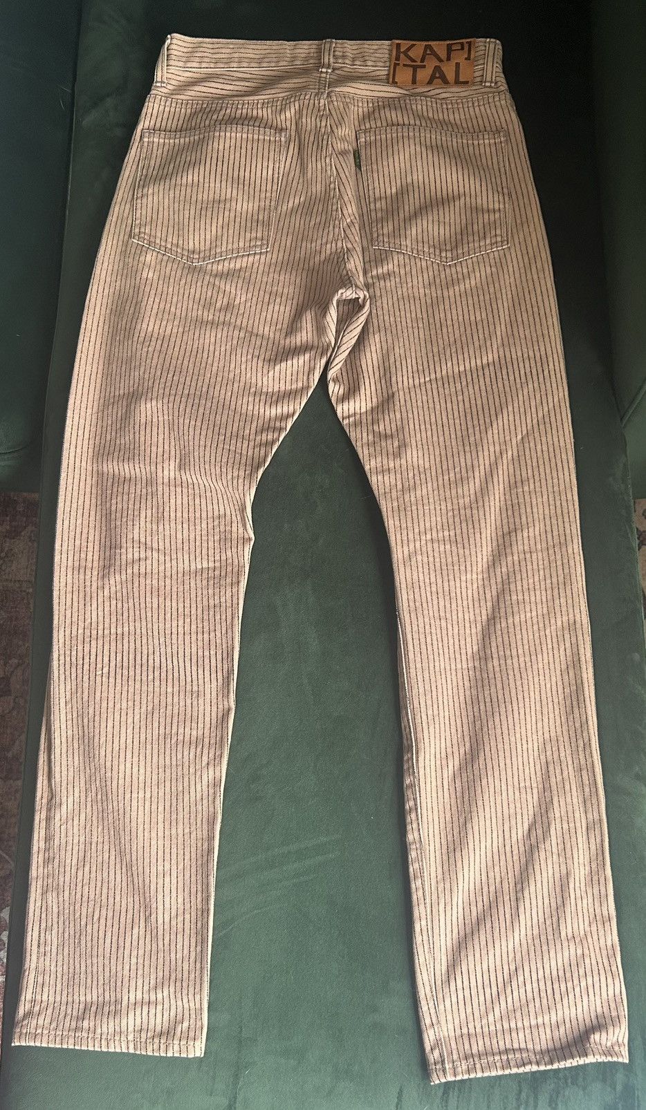 Kapital Kapital Striped Denim Pants Size US 32 / EU 48 - 2 Thumbnail