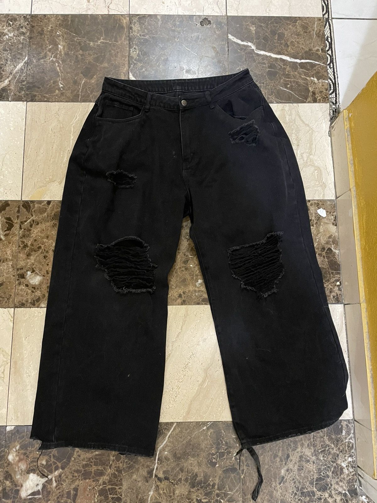 Japanese Brand RyanLim Oversized Black Jeans Size 34 Size US 34 / EU 50 - 1 Thumbnail