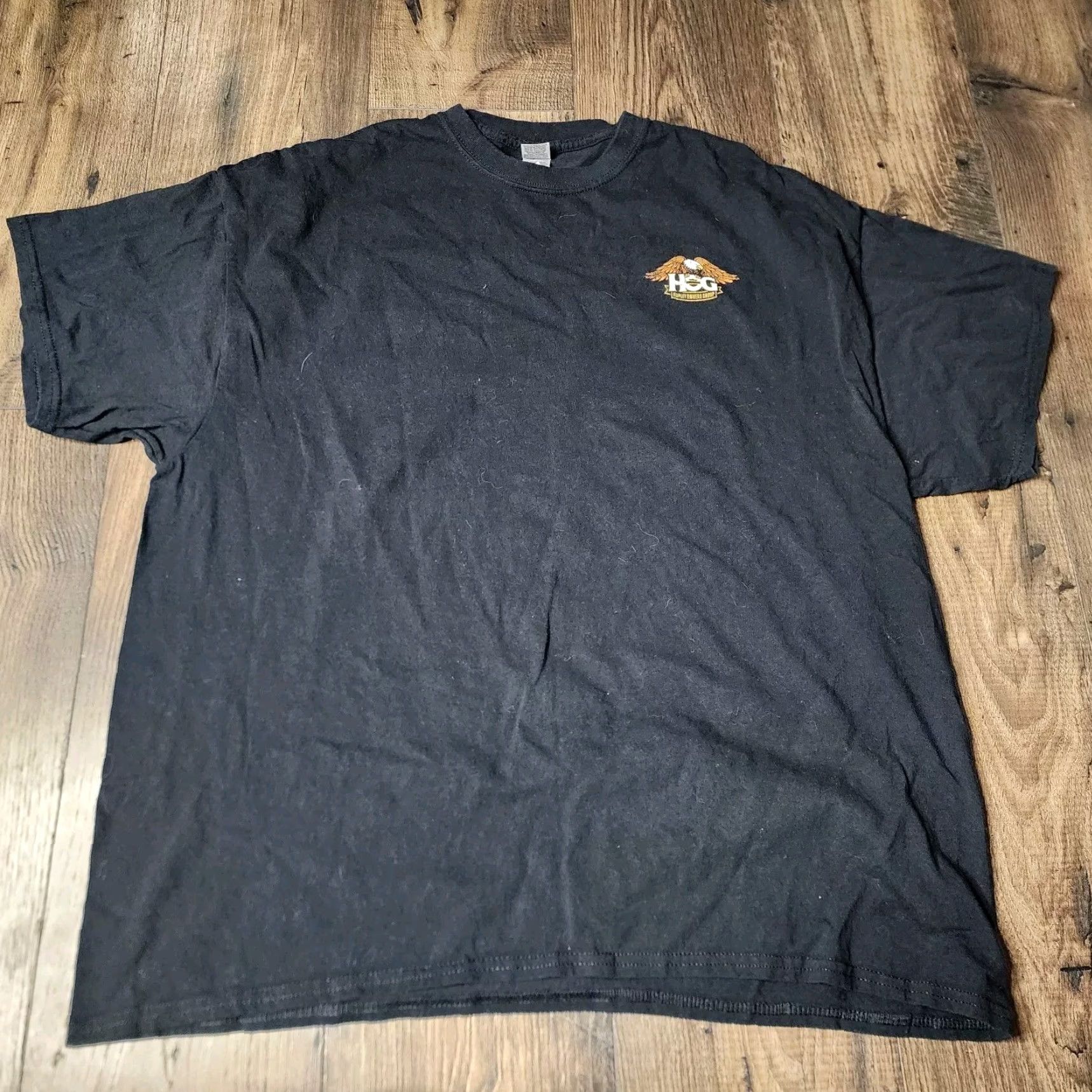 Gildan Harley Davidson Owners Group HOG Riding Club Mens 2XL T Shirt Double Sided Black Size US XXL / EU 58 / 5 - 2 Thumbnail