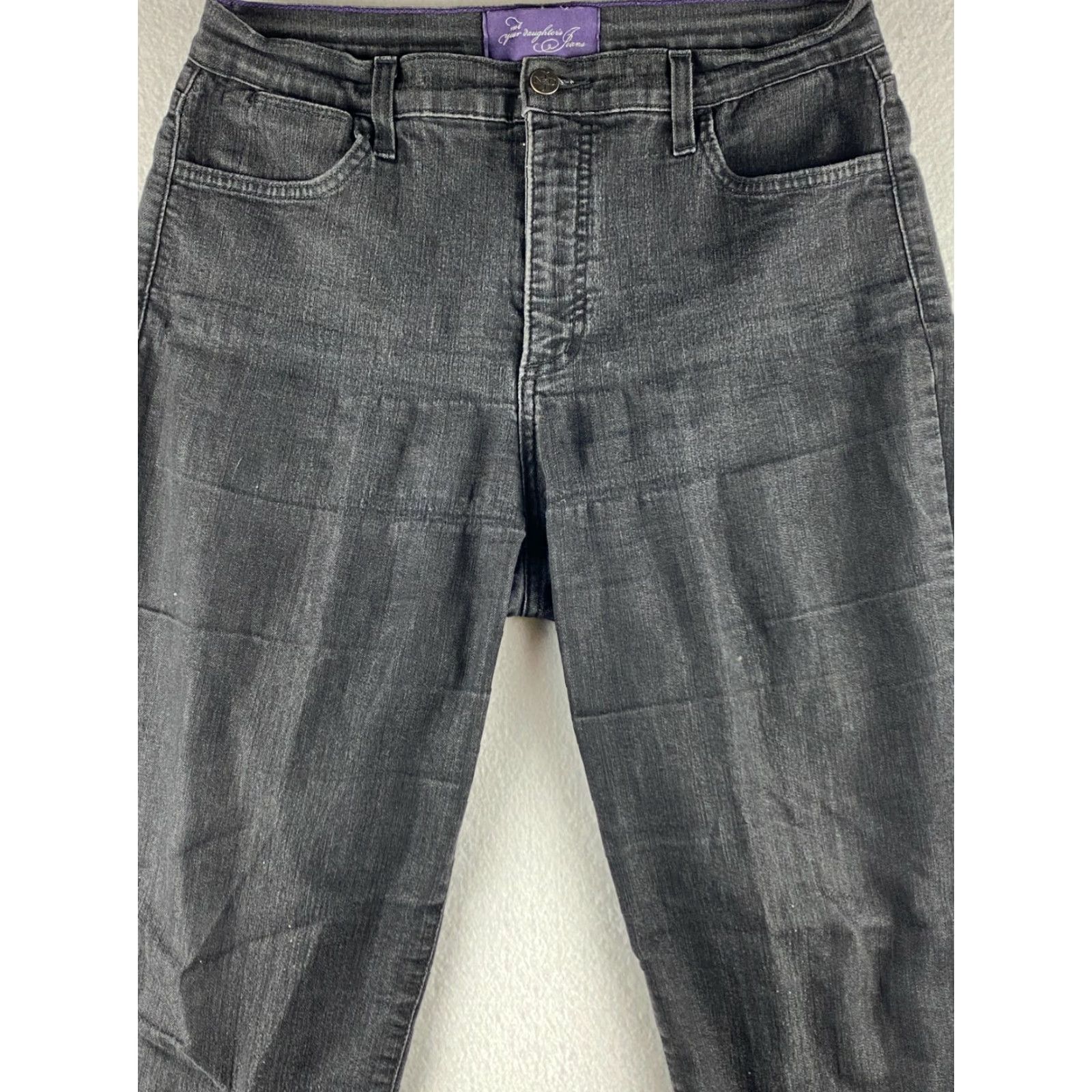 NYDJ NYDJ Jeans Black 8 NYDJ Not Your Daughters Jeans 8 Black Mom Relaxed Stretch Denim Pants Women Size 30" / US 8 / IT 44 - 2 Thumbnail