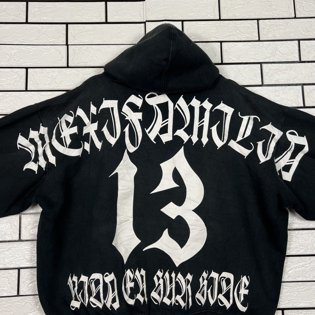 Vintage MEXIFORNIA Big Logo Pullover Hoodie Sweatshirt #4285-C195 Size US XL / EU 56 / 4 - 1 Thumbnail
