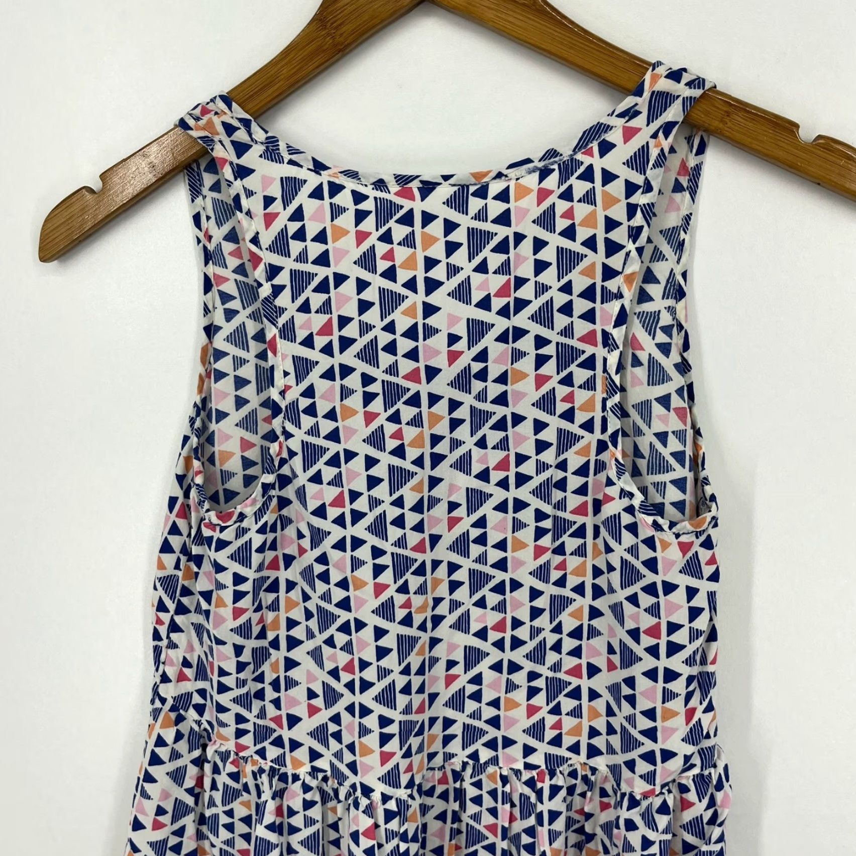 Vintage BP Tank Top Women’s Size S Blue Sleeveless Geometric Print Viscose Size S / US 4 / IT 40 - 6 Thumbnail