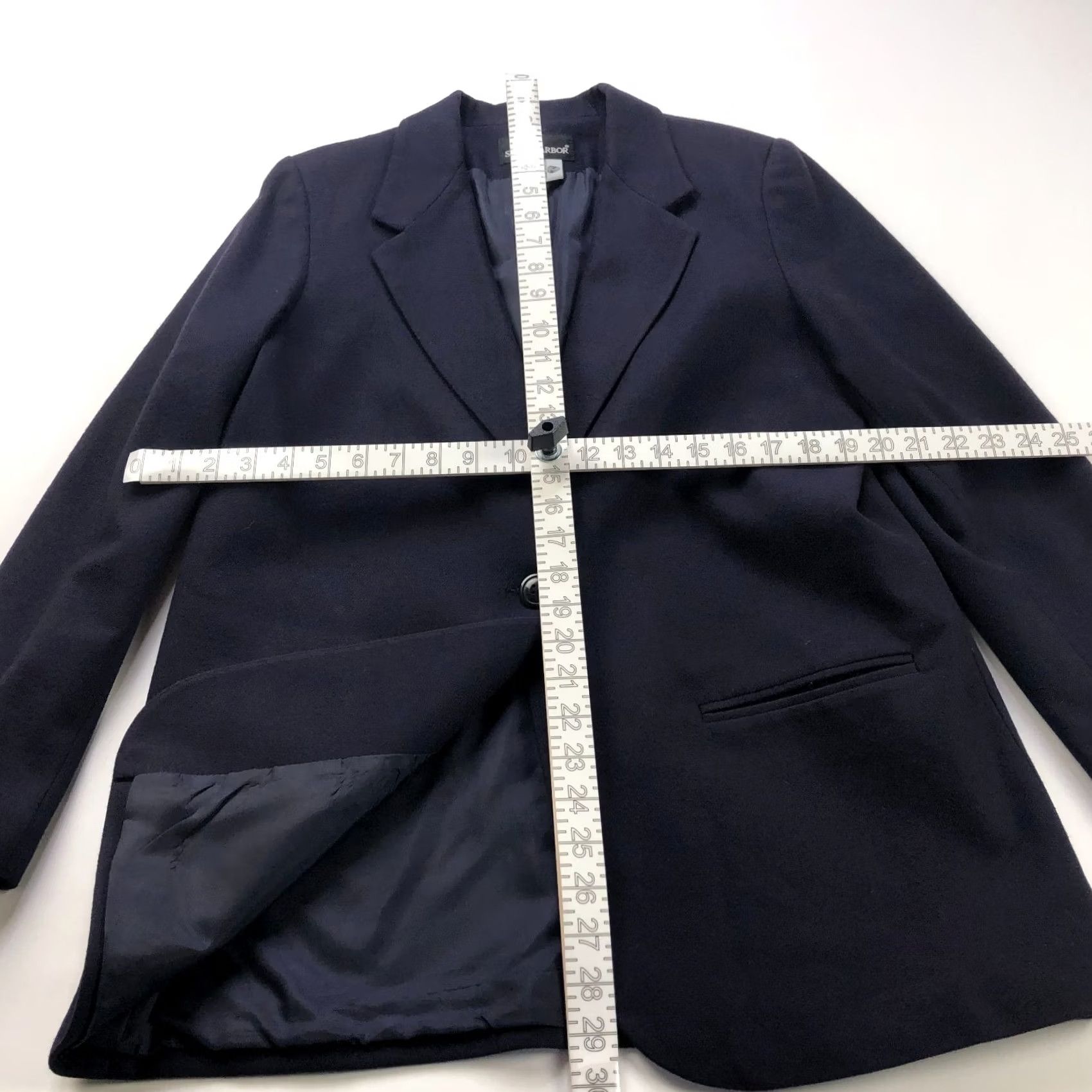 Vintage Sag Harbor Jacket Purple 100% Wool Size 12 Single Button Blazer Women Vintage Blazer Jacket Slim Regular Fit Solid Wool Cardigan? Size XL / US 12-14 / IT 48-50 - 4 Thumbnail