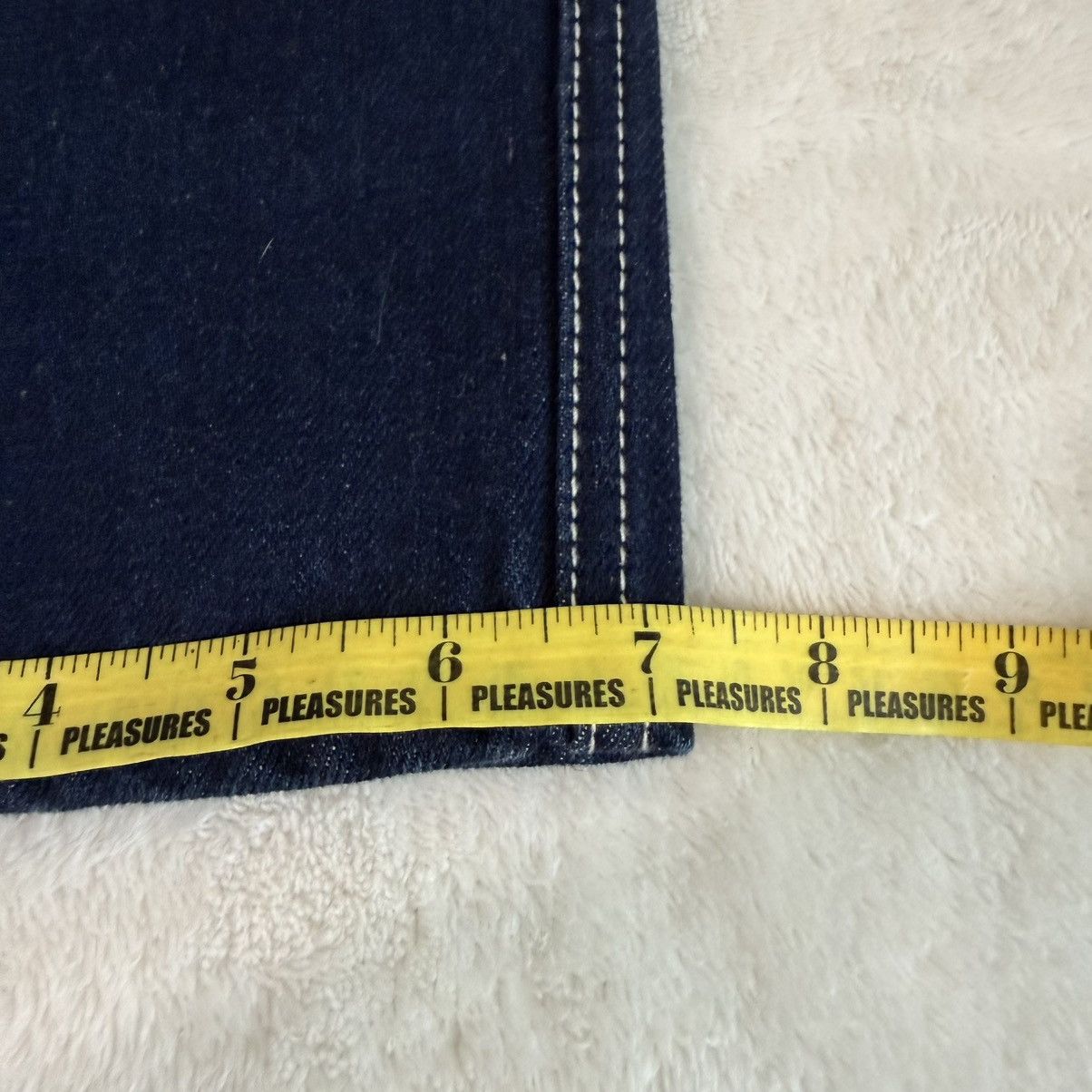 Dime Dime Contrast Stitch Blue Jeans Size US 29 - 10 Thumbnail