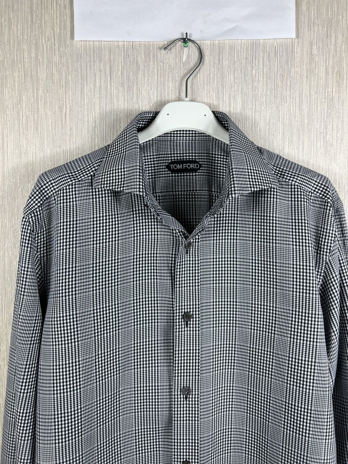 Tom Ford Tom Ford Prince of Wales checked classic button up shirt Size US L / EU 52-54 / 3 - 5 Thumbnail