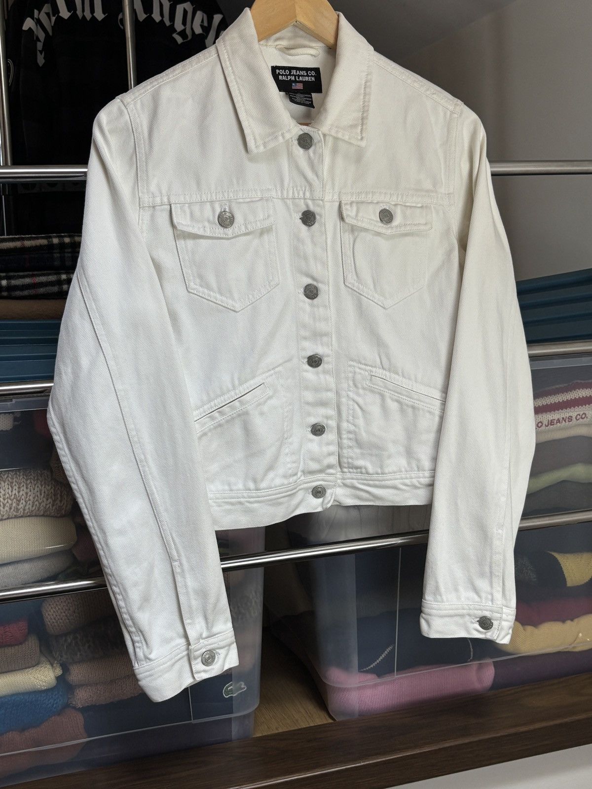 Ralph Lauren Ralph Lauren Vintage White Denim Trucker Jacket Size M / US 6-8 / IT 42-44 - 2 Thumbnail