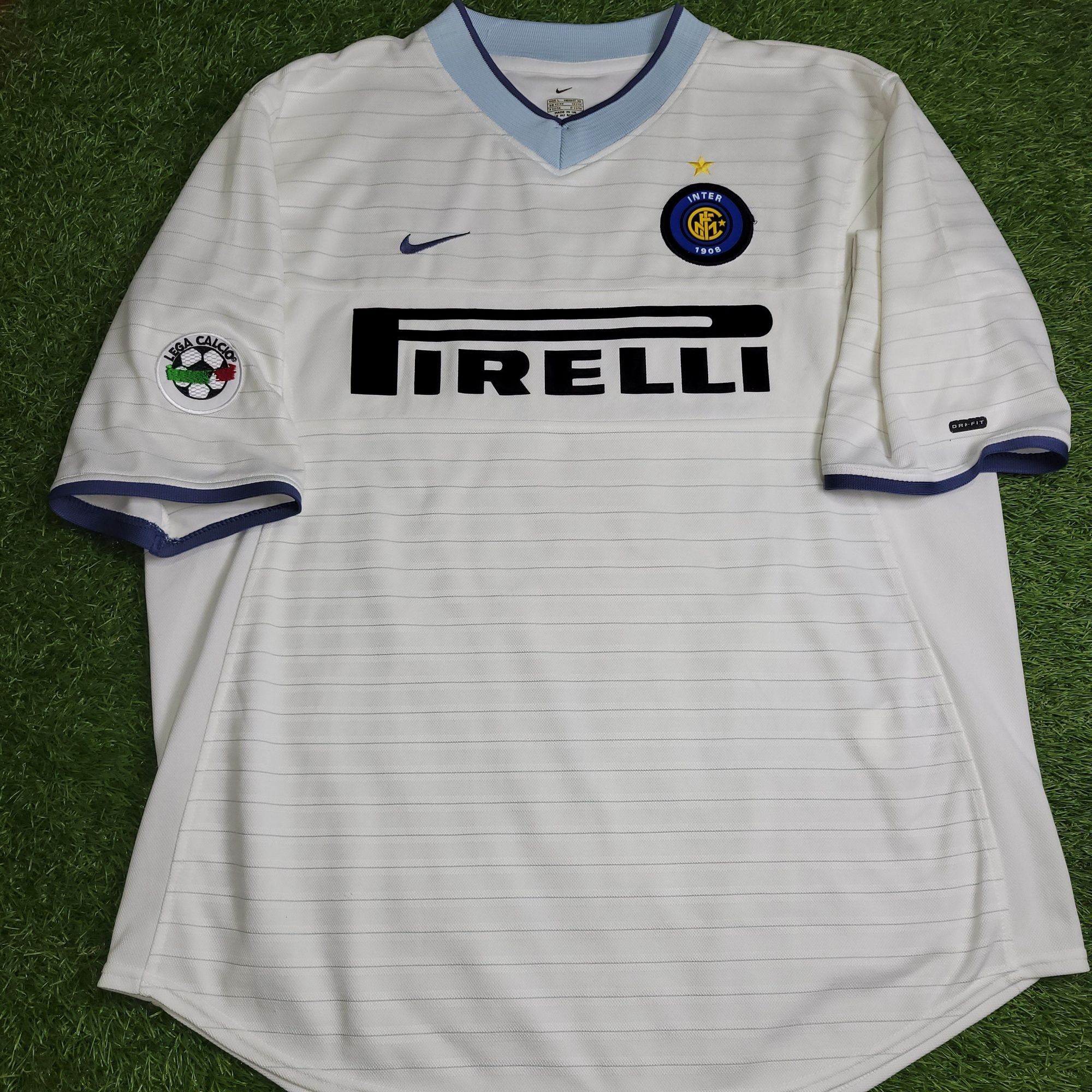 Nike Ronaldo Inter Milan 2000 2001 Away Jersey Shirt L Size US L / EU 52-54 / 3 - 2 Thumbnail