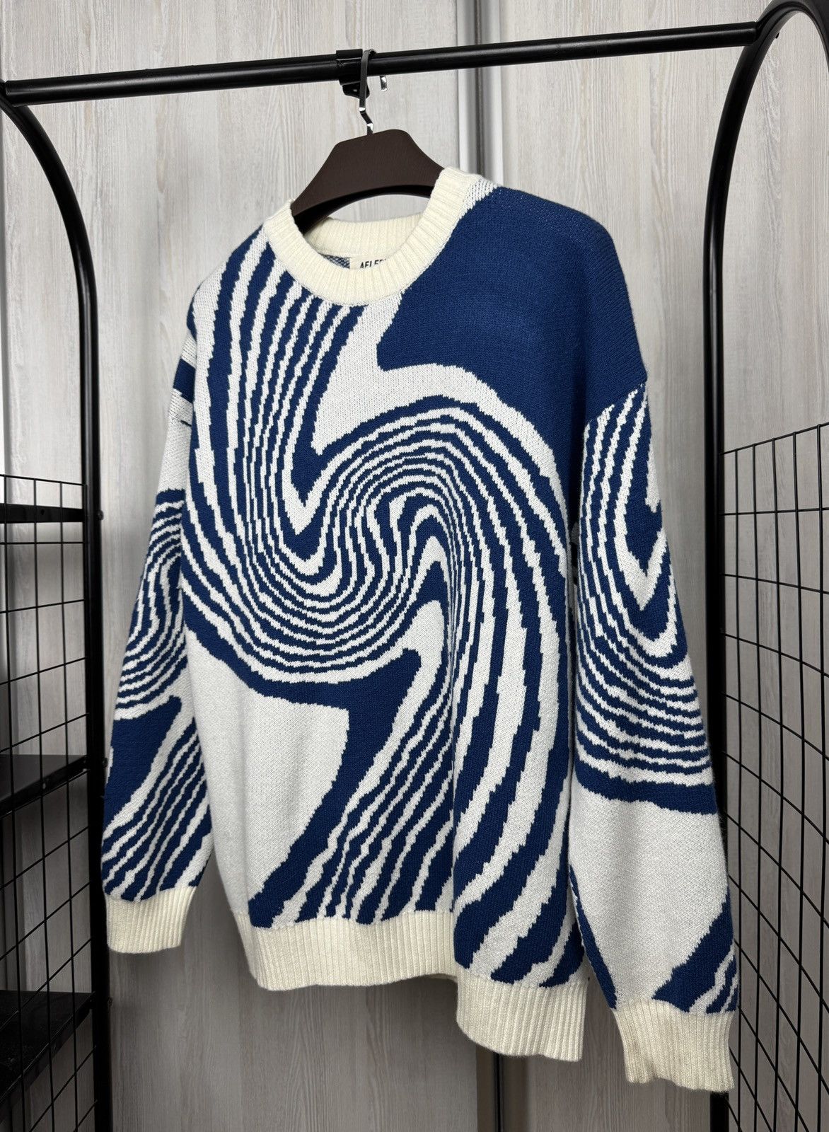 Designer Aelfric Eden Whirlpool Knit Soft Sweater Unisex size L Size US L / EU 52-54 / 3 - 4 Thumbnail