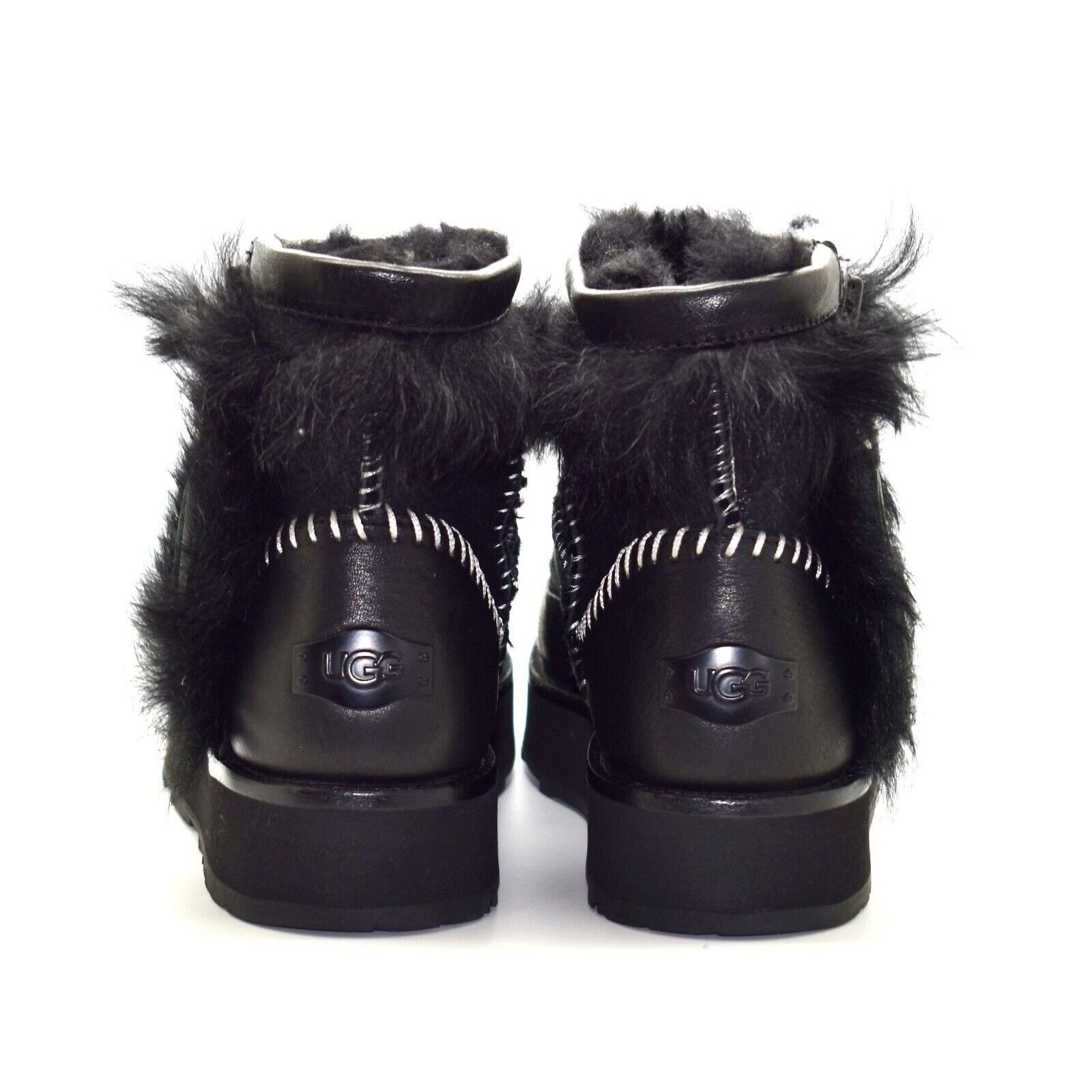 Ugg C0 UGG Black Toscana Sheepskin Fluff Punk Boots 1102950 Sz 6 Size US 6 / IT 36 - 3 Thumbnail