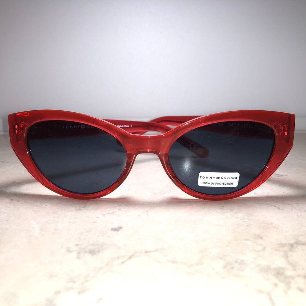 Tommy Hilfiger Tommy Hilfiger Red Cat Eye Sunglasses Size ONE SIZE - 2 Thumbnail
