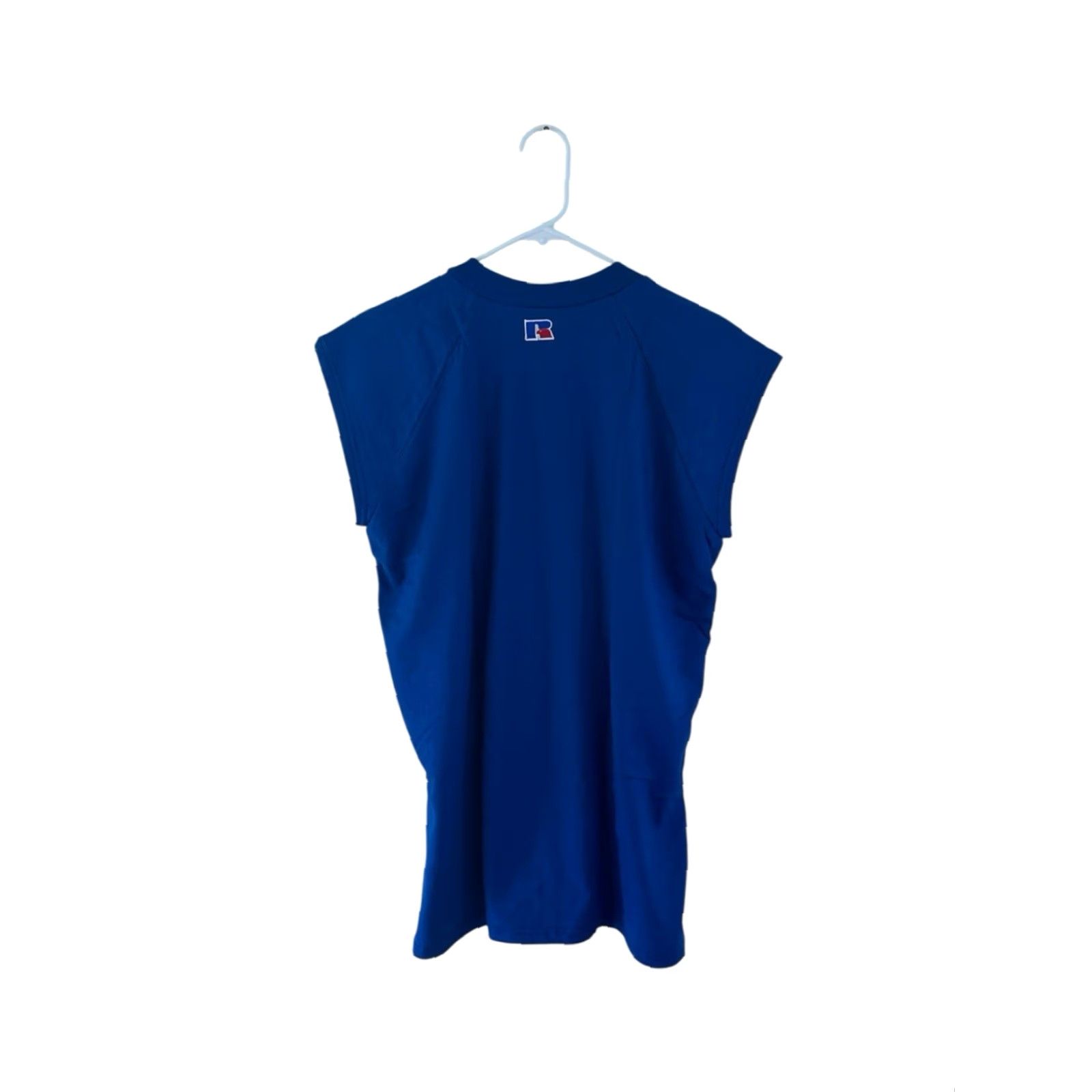 Russell Athletic VINTAGE Russell Athletic softball shirt Womens L Blue 90s deadstock NWOT Henley 2 buttons 50/50 USA Size L / US 10 / IT 46 - 6 Thumbnail