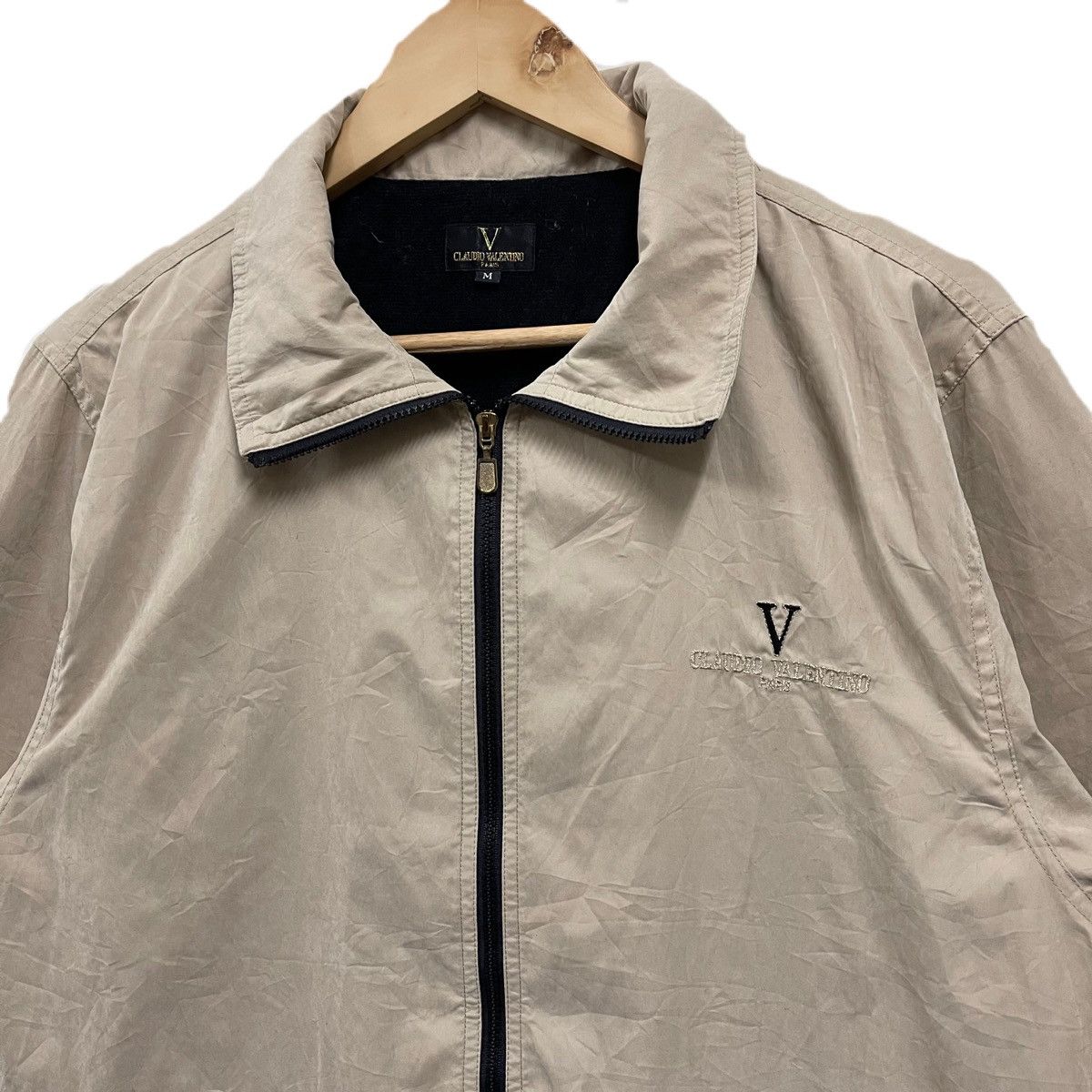 Japanese Brand Vintage Claudio Valentino nylon jacket Size US L / EU 52-54 / 3 - 3 Thumbnail