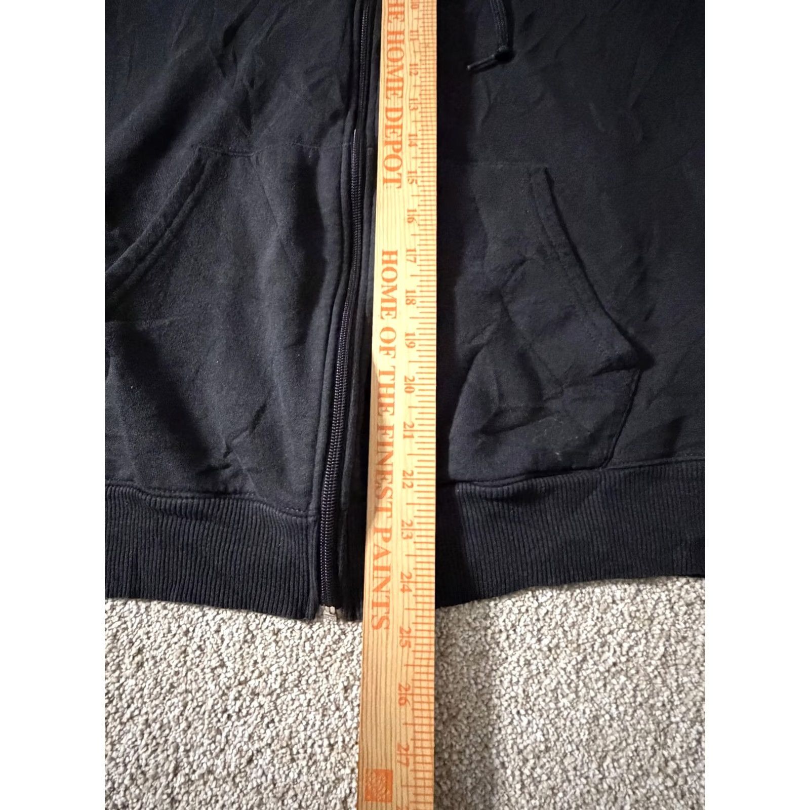 Champion Champion Hoodie Mens M Black Full Zip Eco Authentic Fleece Logo Sweatshirt Size US M / EU 48-50 / 2 - 7 Thumbnail