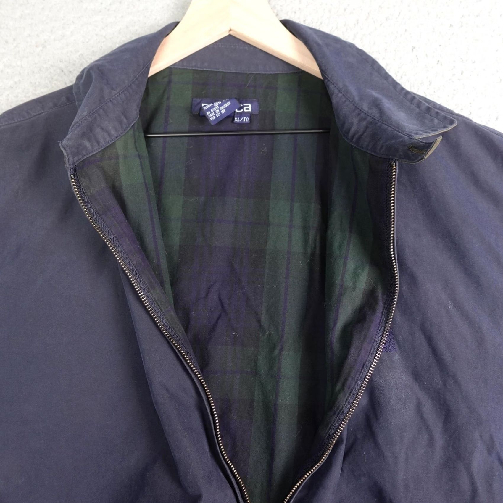 Nautica VINTAGE Nautica Jacket Mens XL Navy Blue Plaid Lined Windbreaker Outdoor 90s Size US XL / EU 56 / 4 - 3 Thumbnail