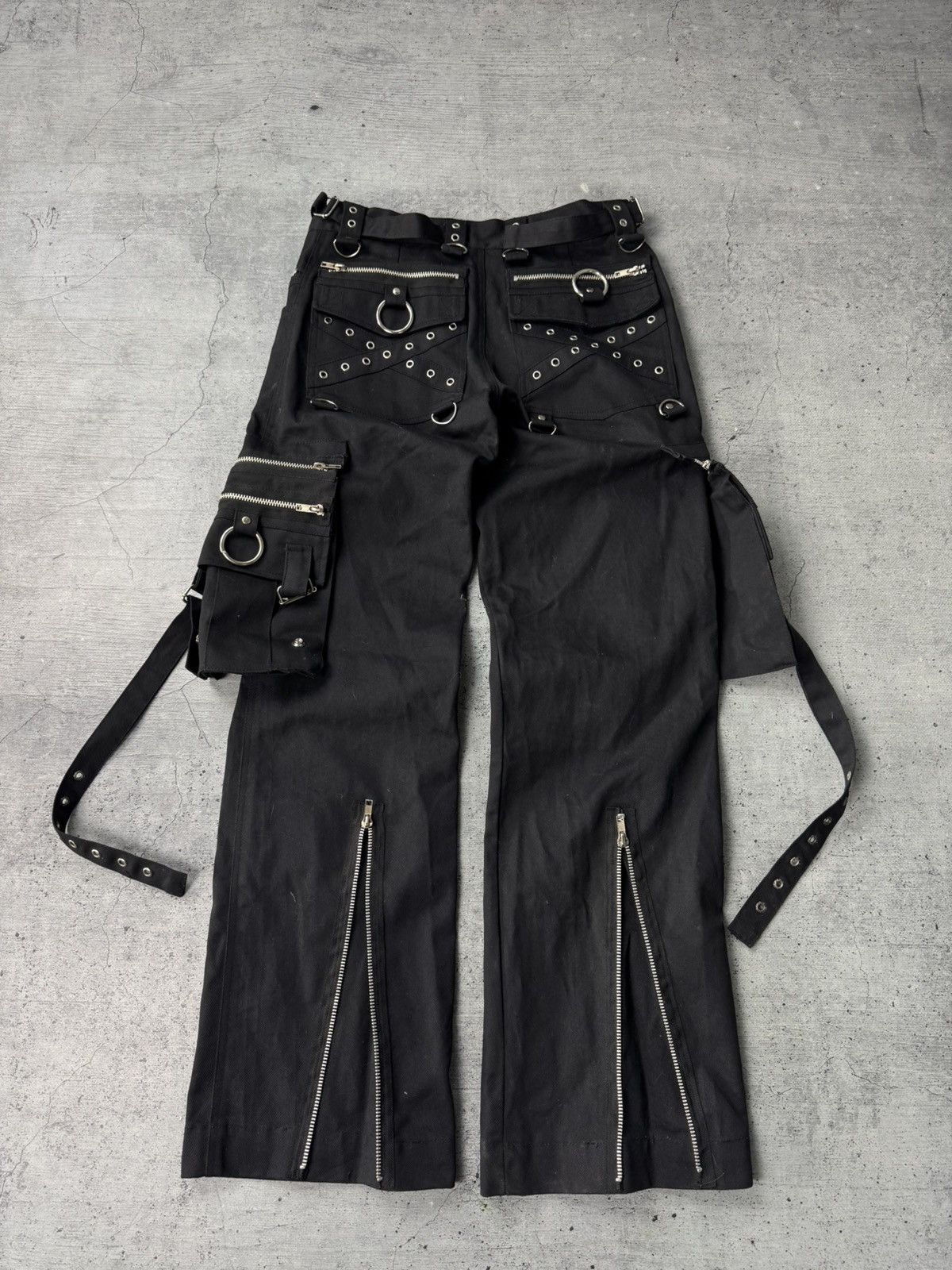 Vintage Queen of Darkness Gothic Cargo Pants Size 30 Size US 30 / EU 46 - 1 Thumbnail