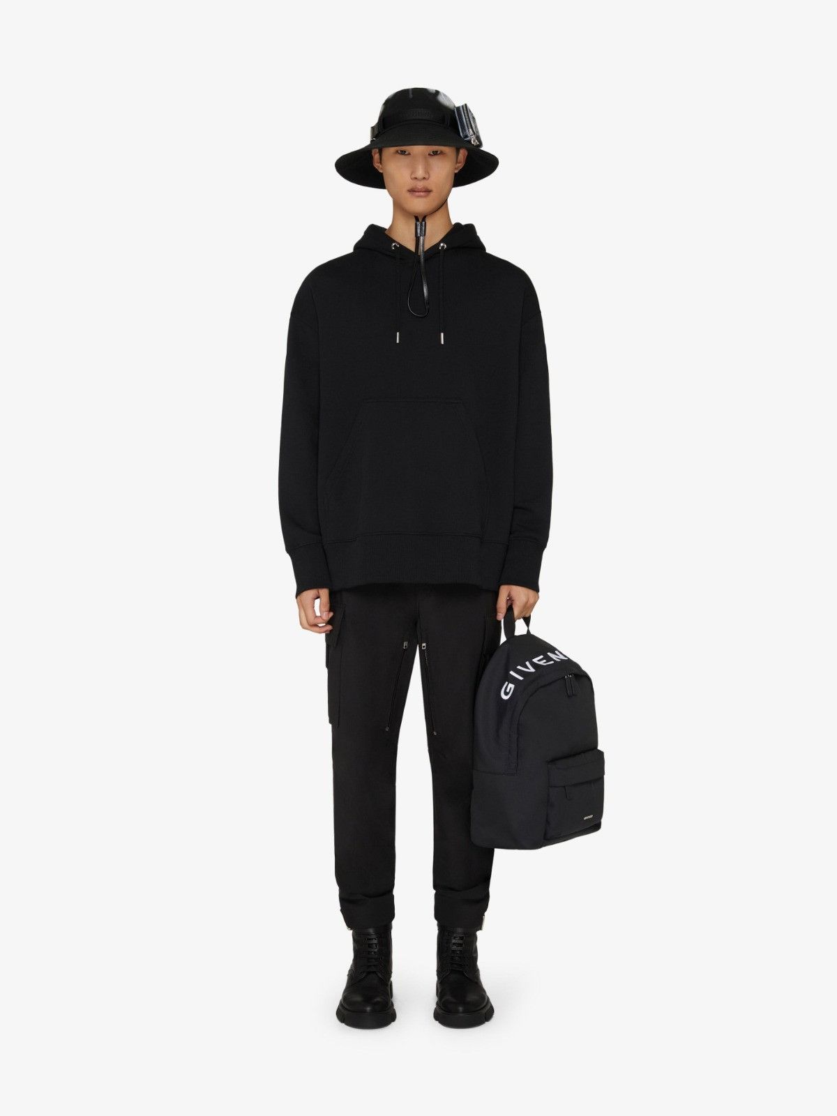 Givenchy x Chito Black Boy Print Bandana Patch Oversized Hoodie Size US S / EU 44-46 / 1 - 3 Thumbnail