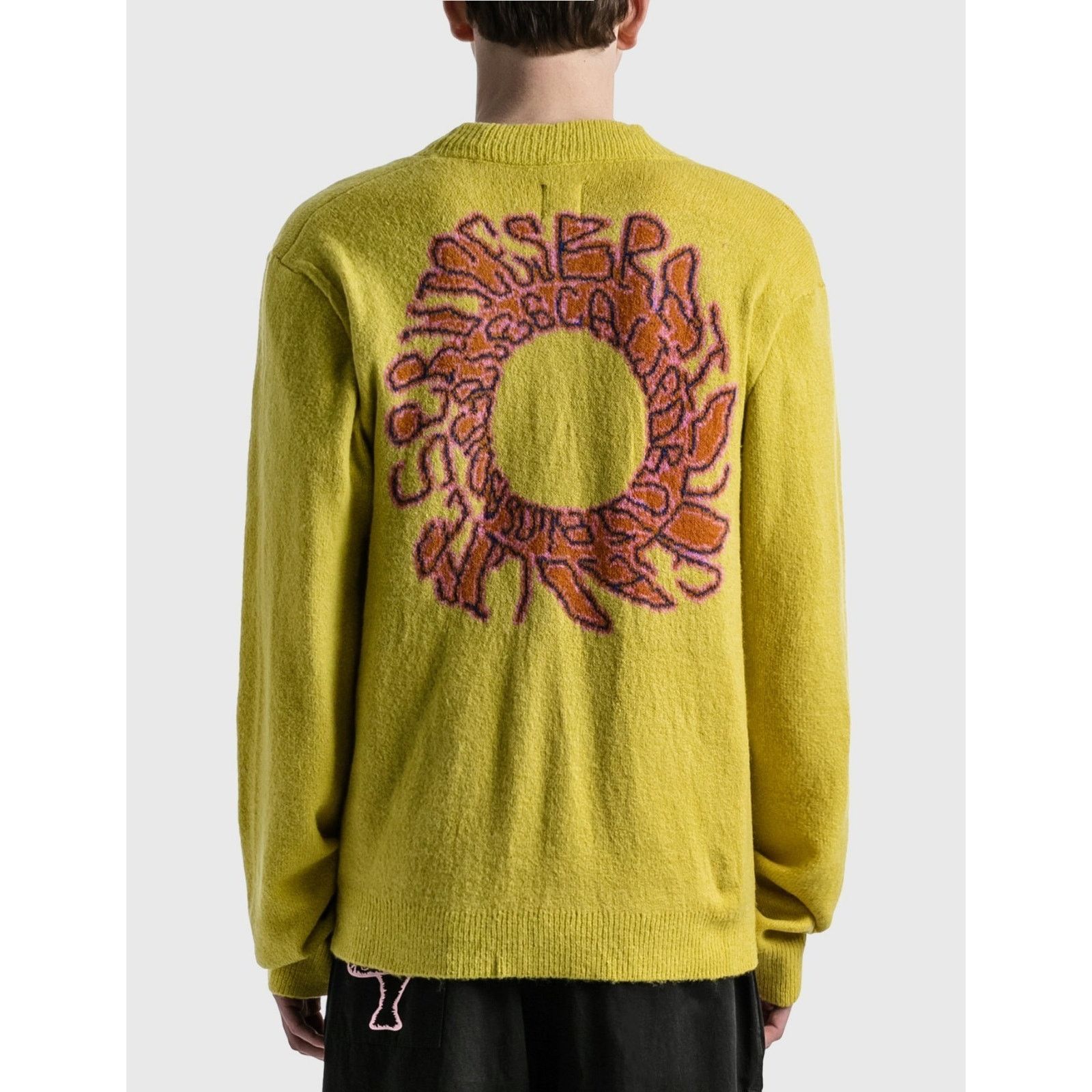 Brain Dead Brain Dead Devils Wool Blend Knit Sweater Cardigan Gold XS Size US XS / EU 42 / 0 - 4 Thumbnail