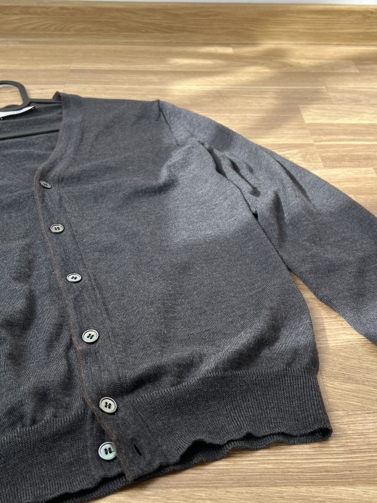 Gran Sasso Gran Sasso Men’s Virgin Wool Gray Cardigan size 48 Italy Size US M / EU 48-50 / 2 - 6 Thumbnail