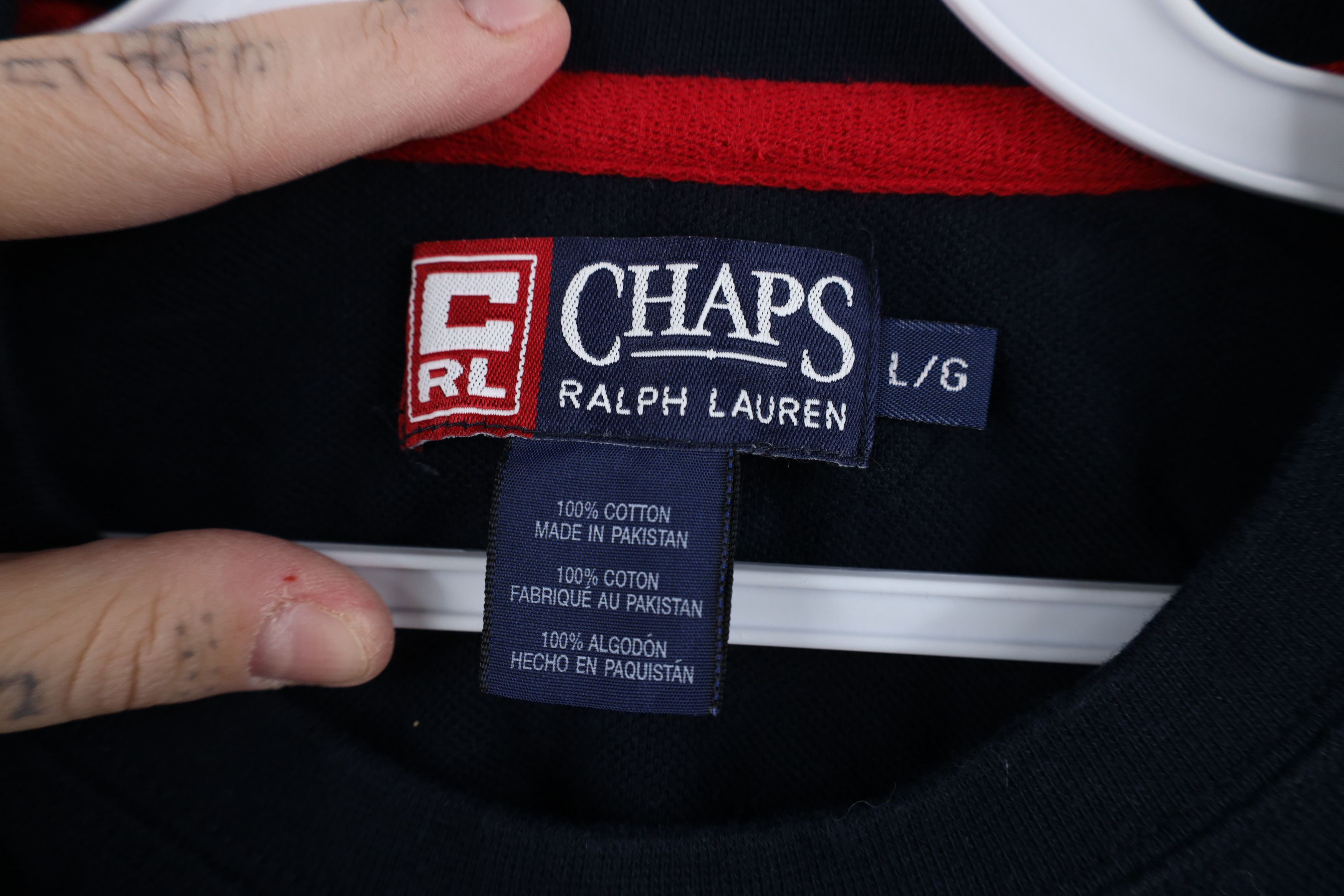 Ralph Lauren Vintage 90s Chaps Ralph Lauren Knit Long Sleeve T-Shirt Size US L / EU 52-54 / 3 - 8 Thumbnail