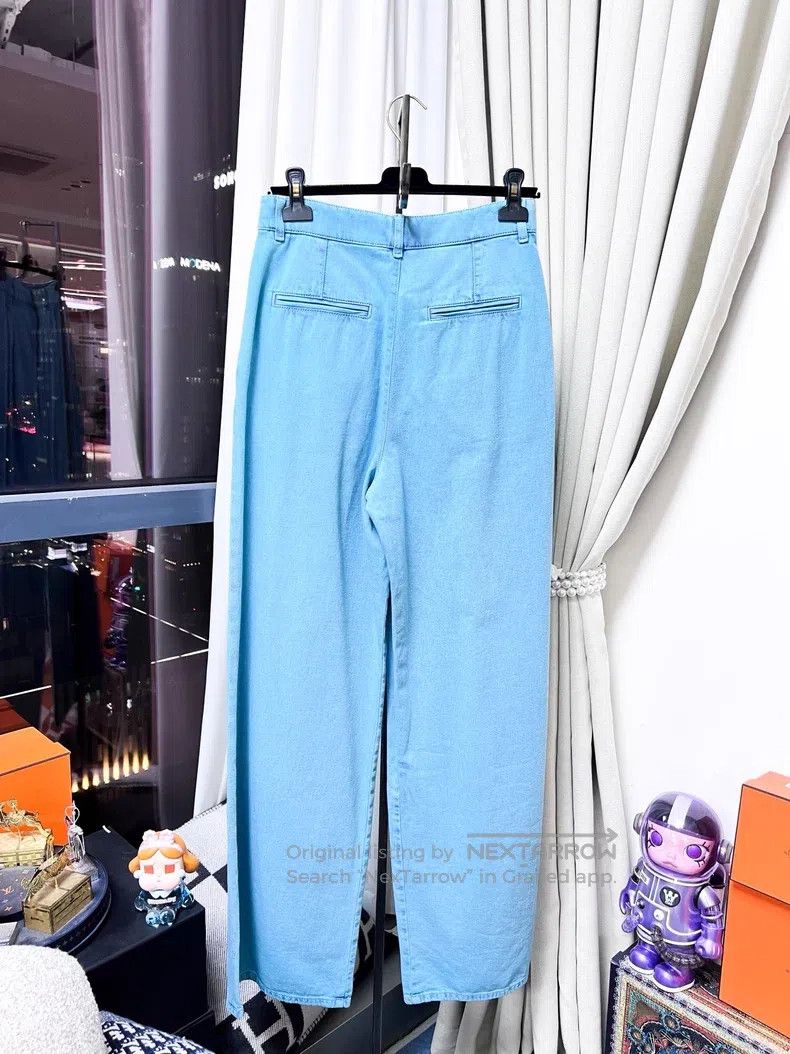 Chanel Chanel Star button blue wide-leg jeans Size 25" / US 0 / IT 36 - 3 Thumbnail