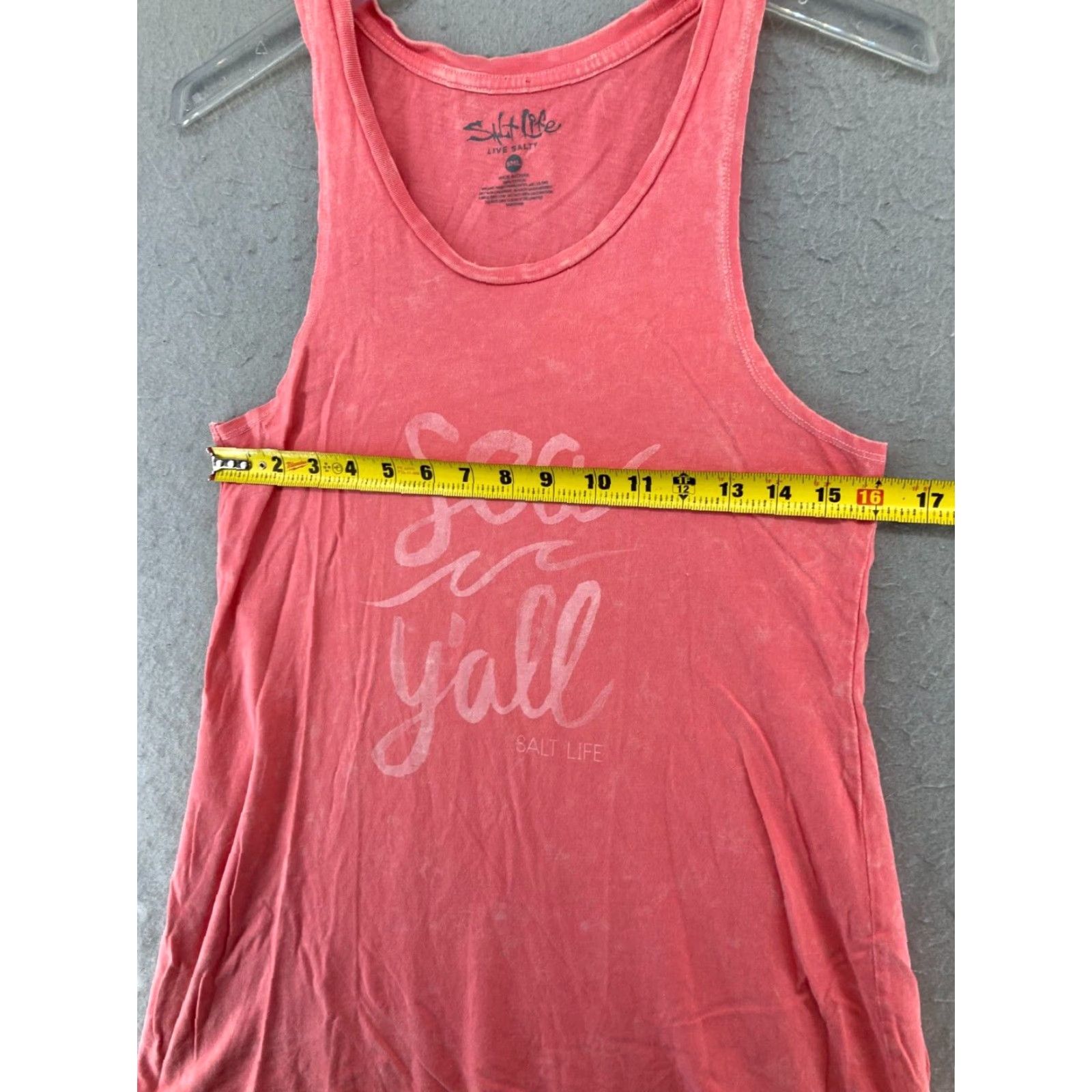 Vintage Salt Life Tank Top Womens Small Coral SEA YALL Beach Summer Size S / US 4 / IT 40 - 2 Thumbnail