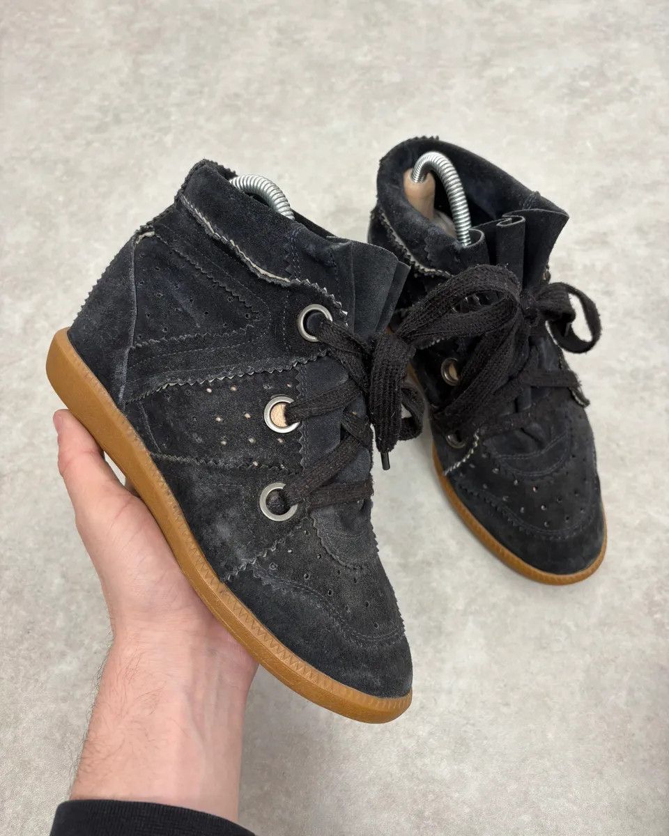 Isabel Marant Isabel Marant Black Suede High Boots Size US 7 / IT 37 - 1 Thumbnail