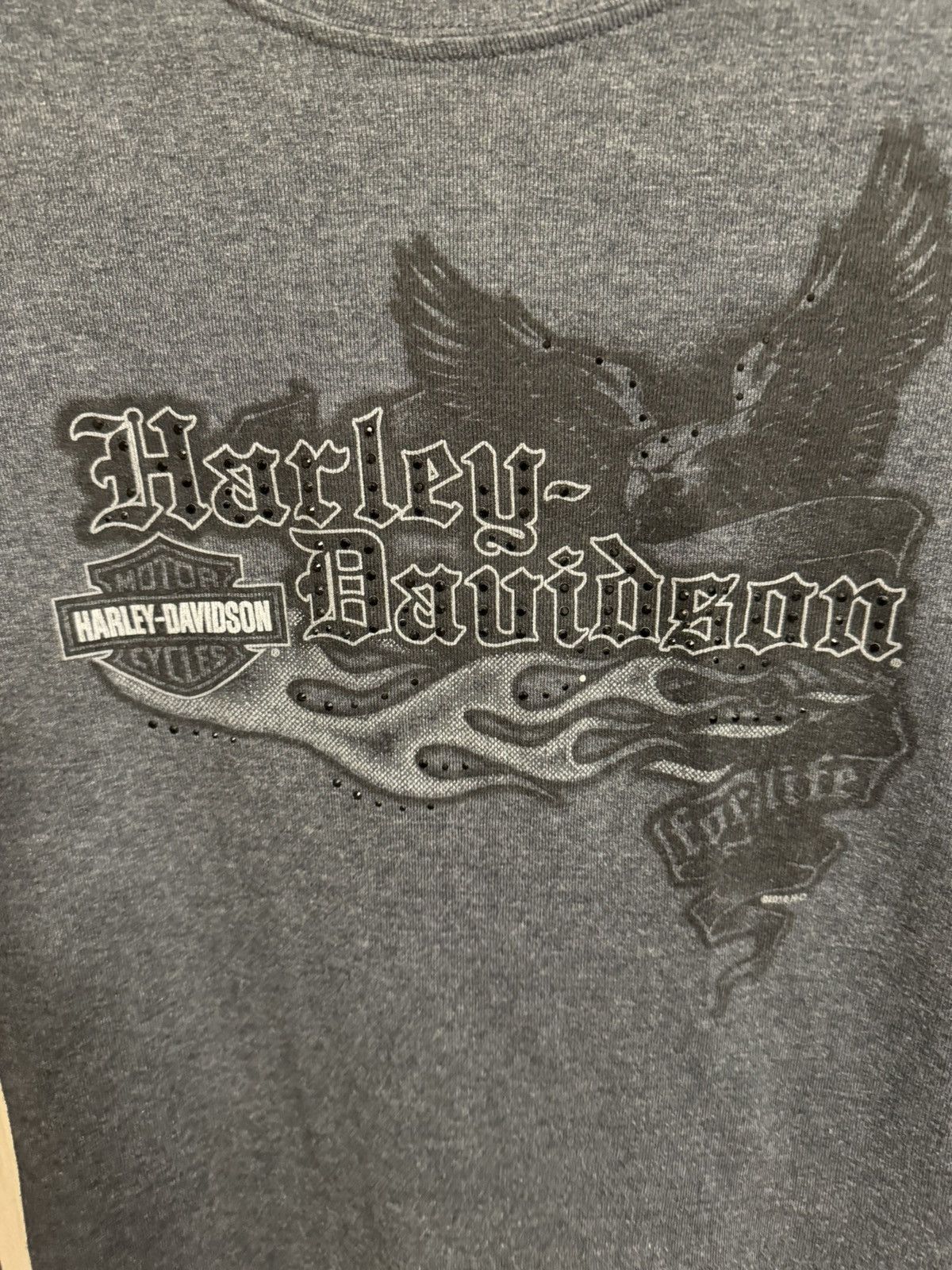 Harley Davidson Vintage Harley Davidson Y2K flames long sleeve tee Size M / US 6-8 / IT 42-44 - 4 Thumbnail