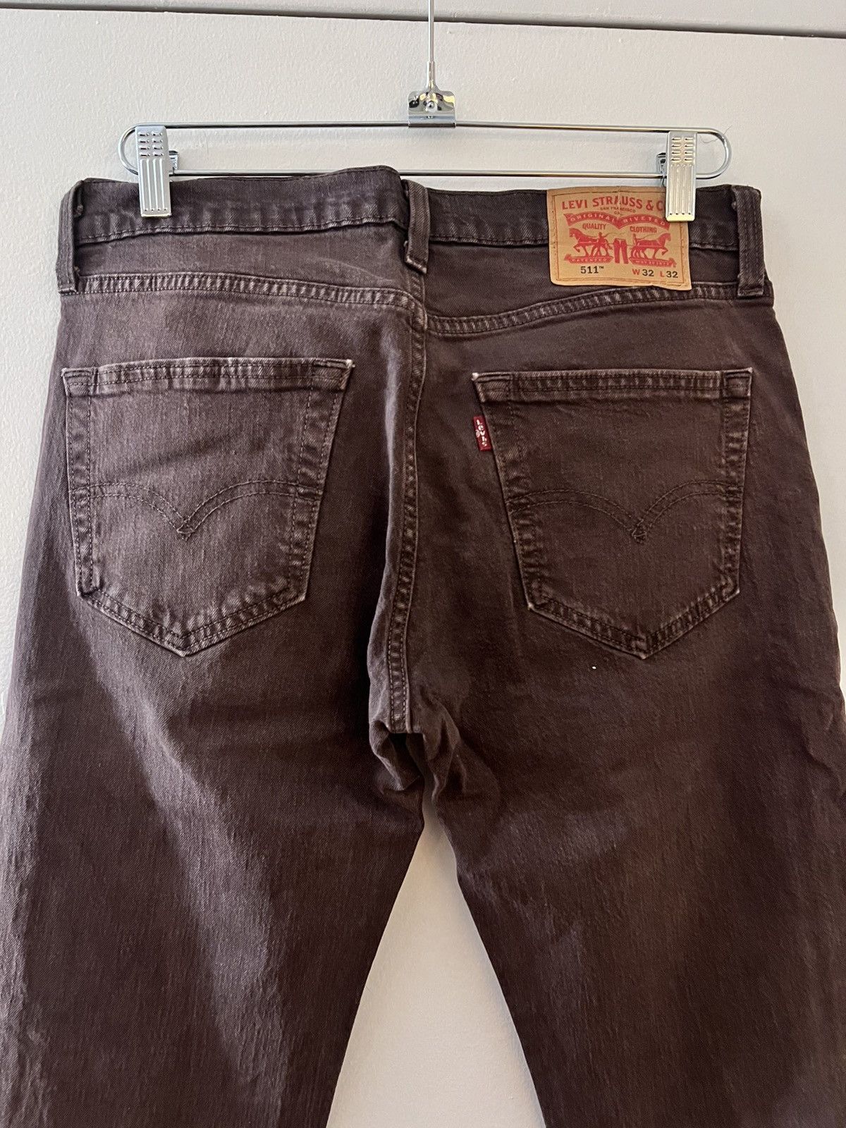 Levi's Levi’s 511 Washed Brown Cocoa Size US 32 / EU 48 - 3 Thumbnail