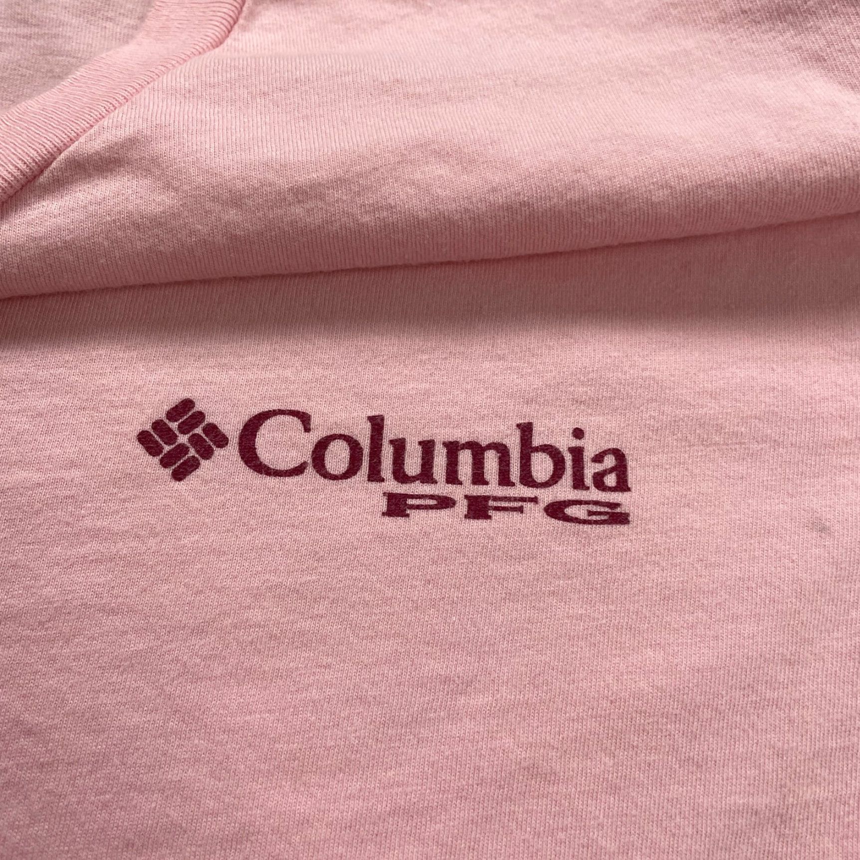 Pinko Columbia Shirt Mens Medium Pink PFG Fishing Outdoor Cotton Short Sleeve Crew Neck T-Shirt Fish Outdoor Mens Size US M / EU 48-50 / 2 - 7 Thumbnail